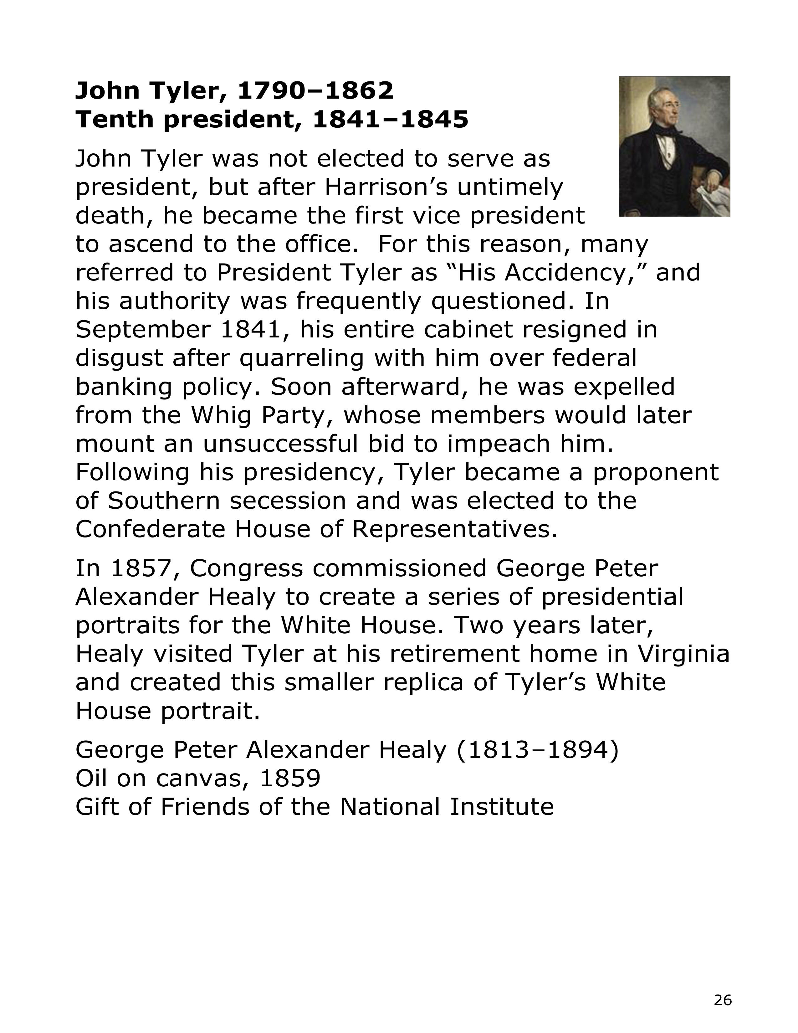 Smithsonian Institution America’s Presidents Biography — page 26