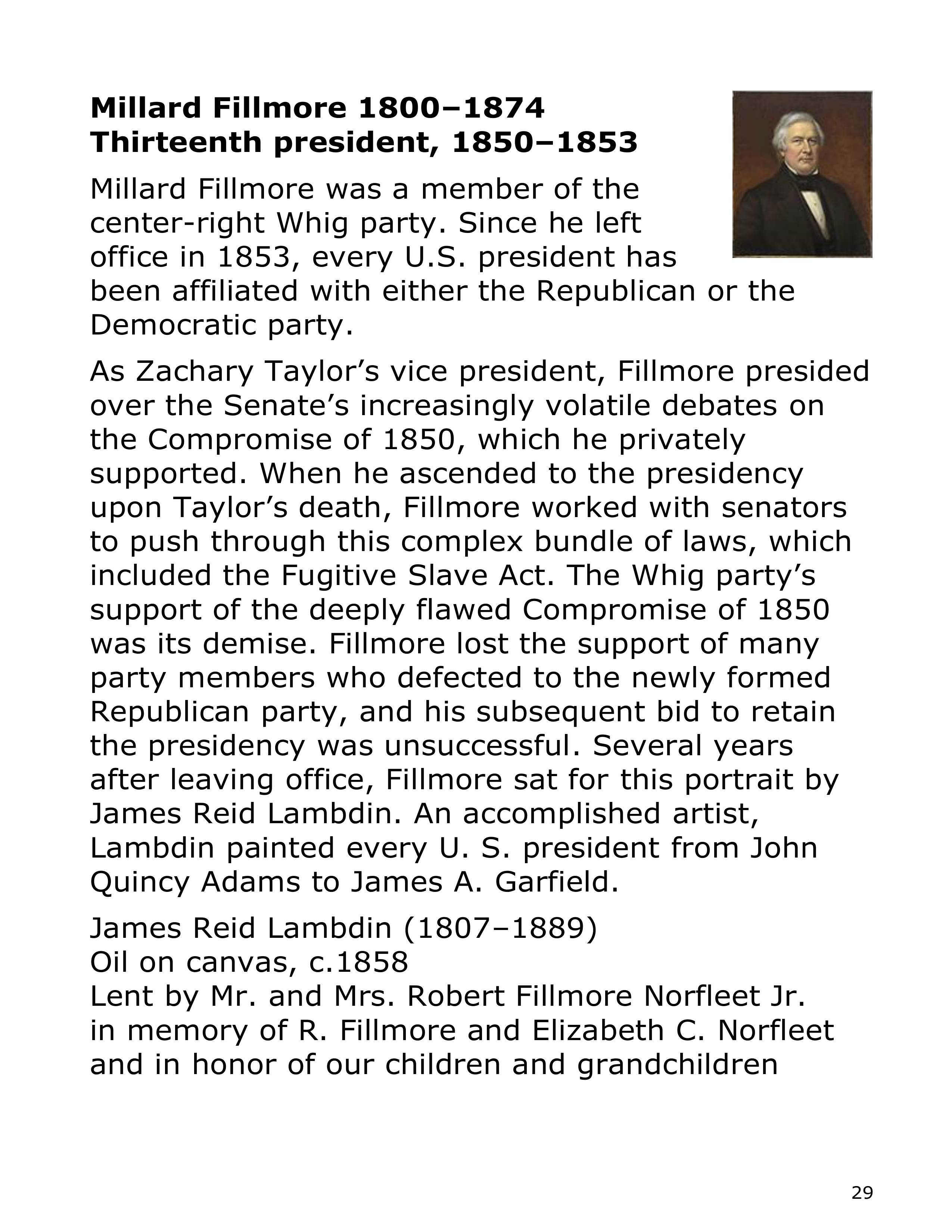 Smithsonian Institution America’s Presidents Biography — page 29