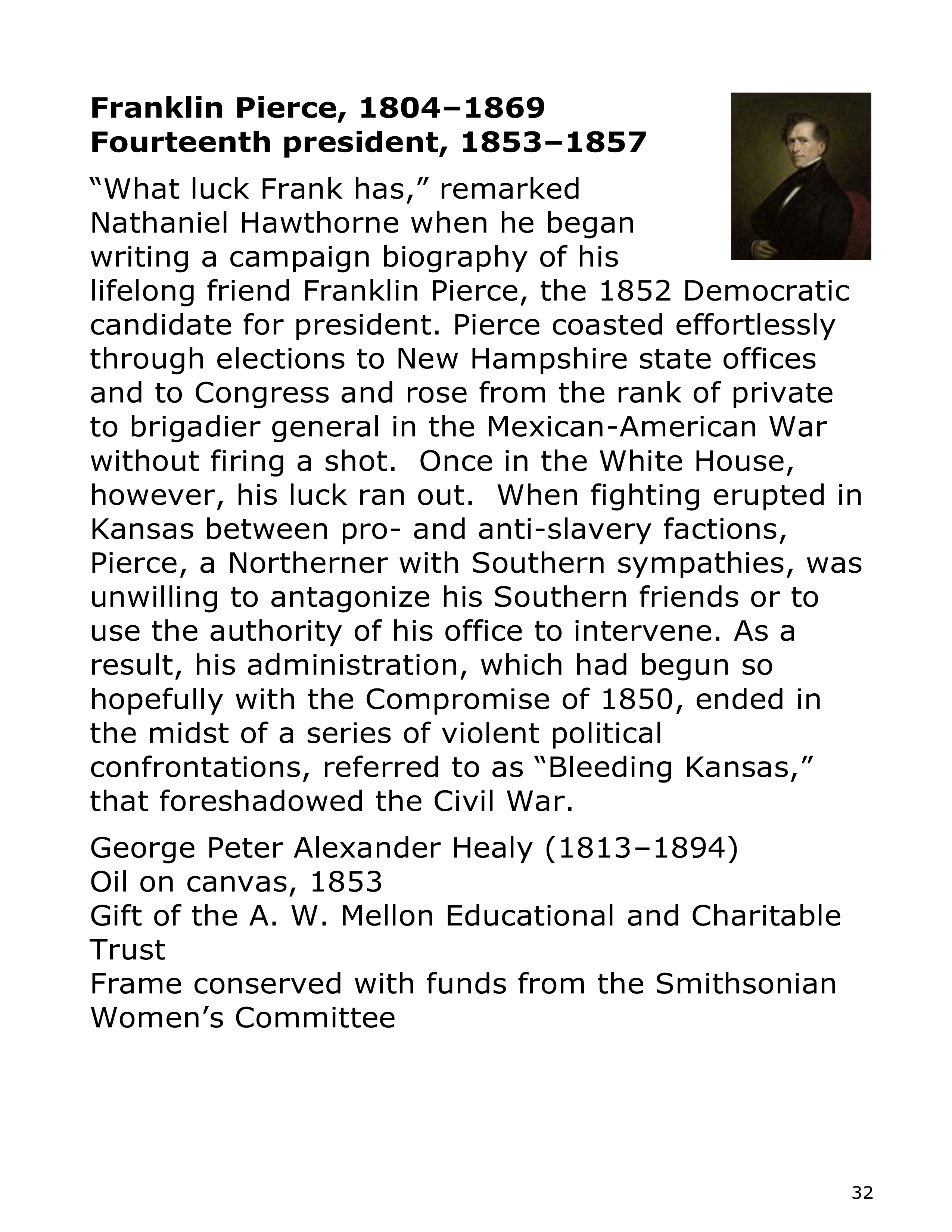 Smithsonian Institution America’s Presidents Biography — page 32