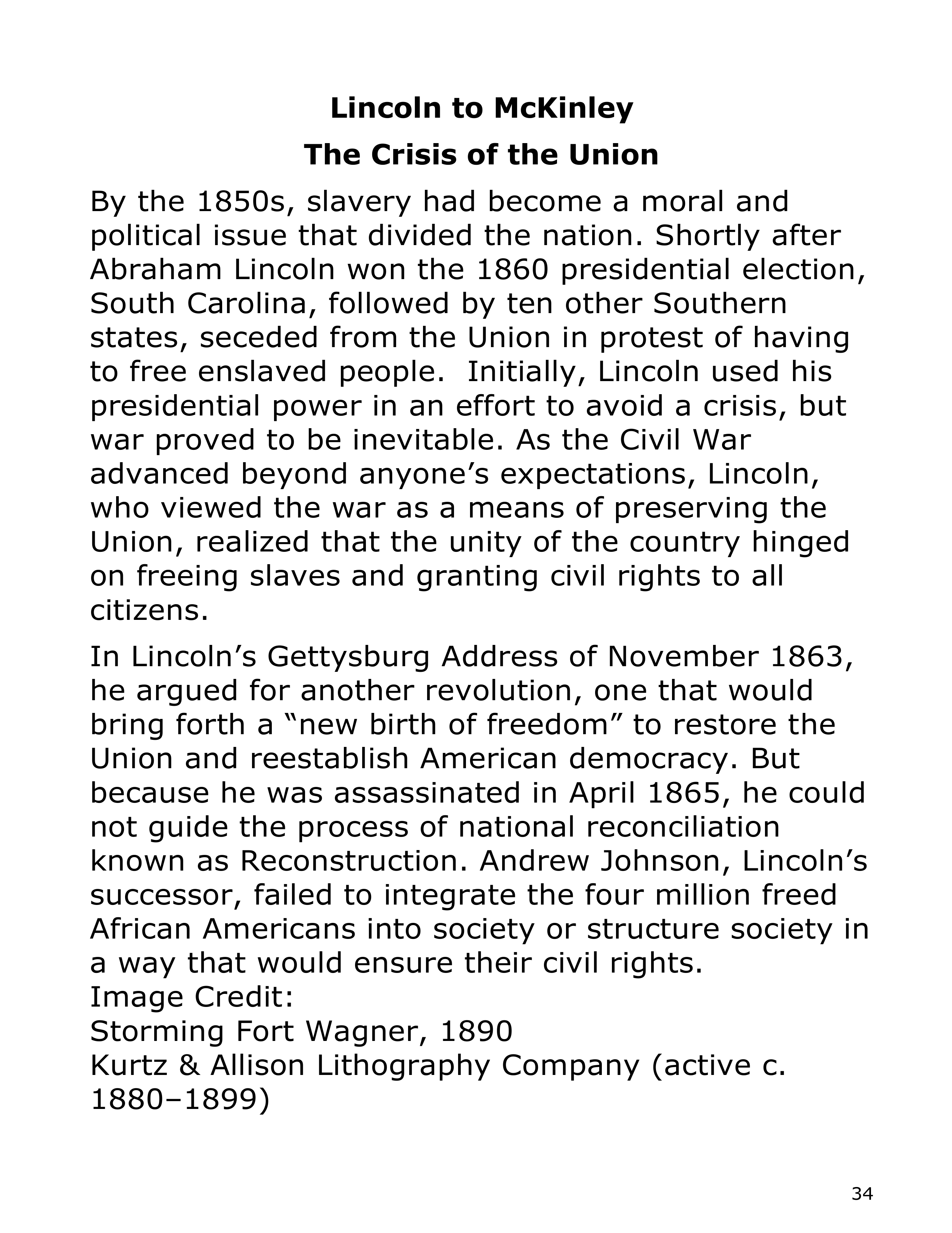 Smithsonian Institution America’s Presidents Biography — page 34