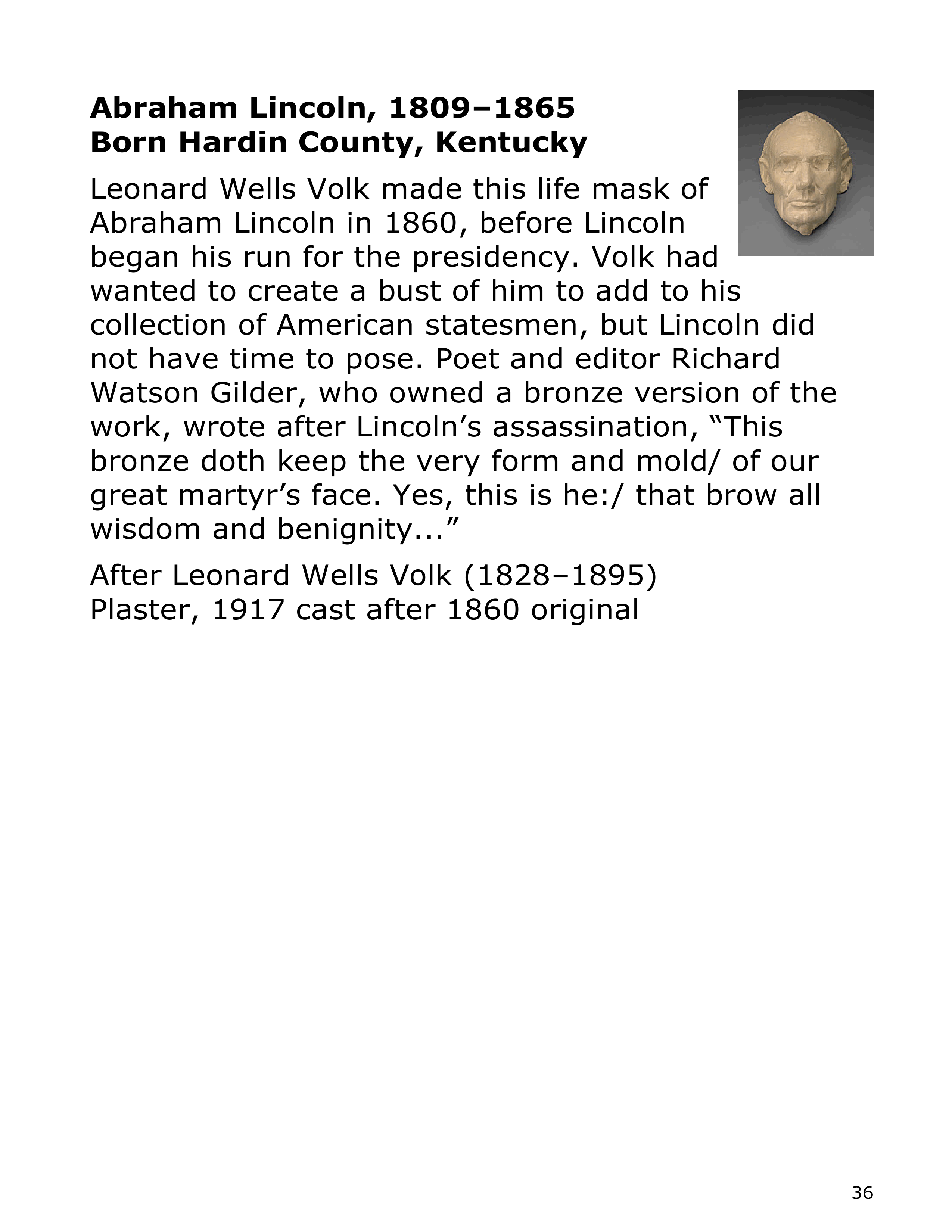 Smithsonian Institution America’s Presidents Biography — page 36