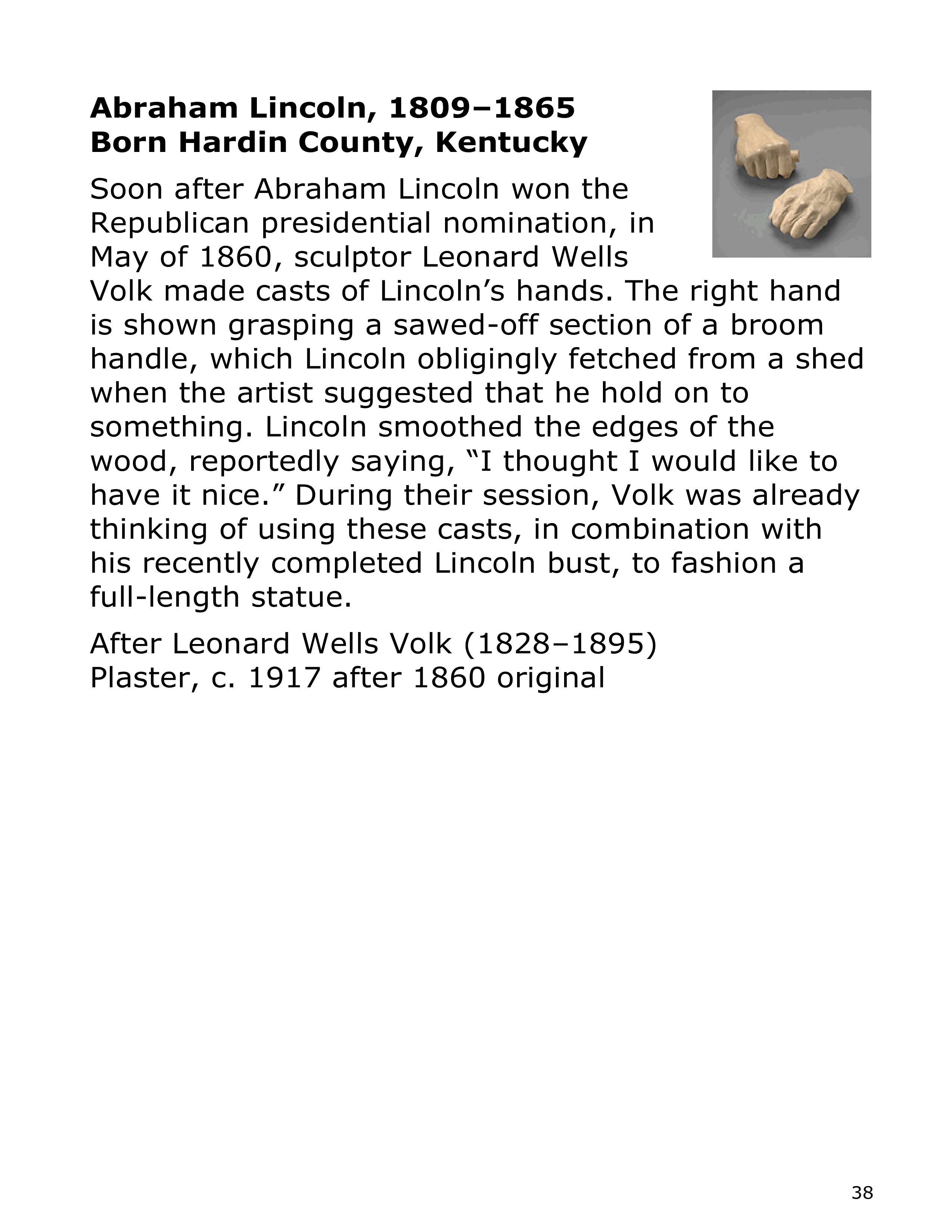 Smithsonian Institution America’s Presidents Biography — page 38