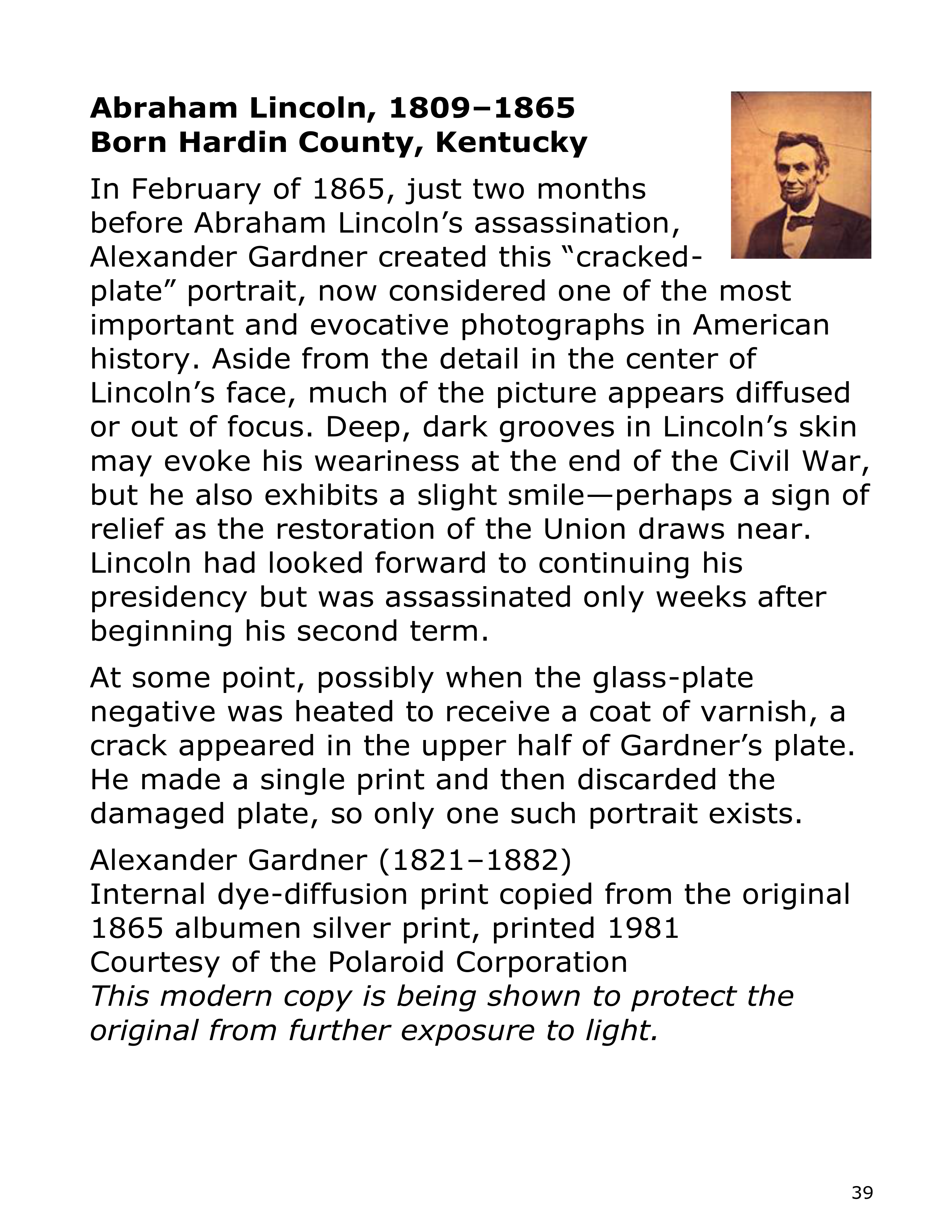 Smithsonian Institution America’s Presidents Biography — page 39
