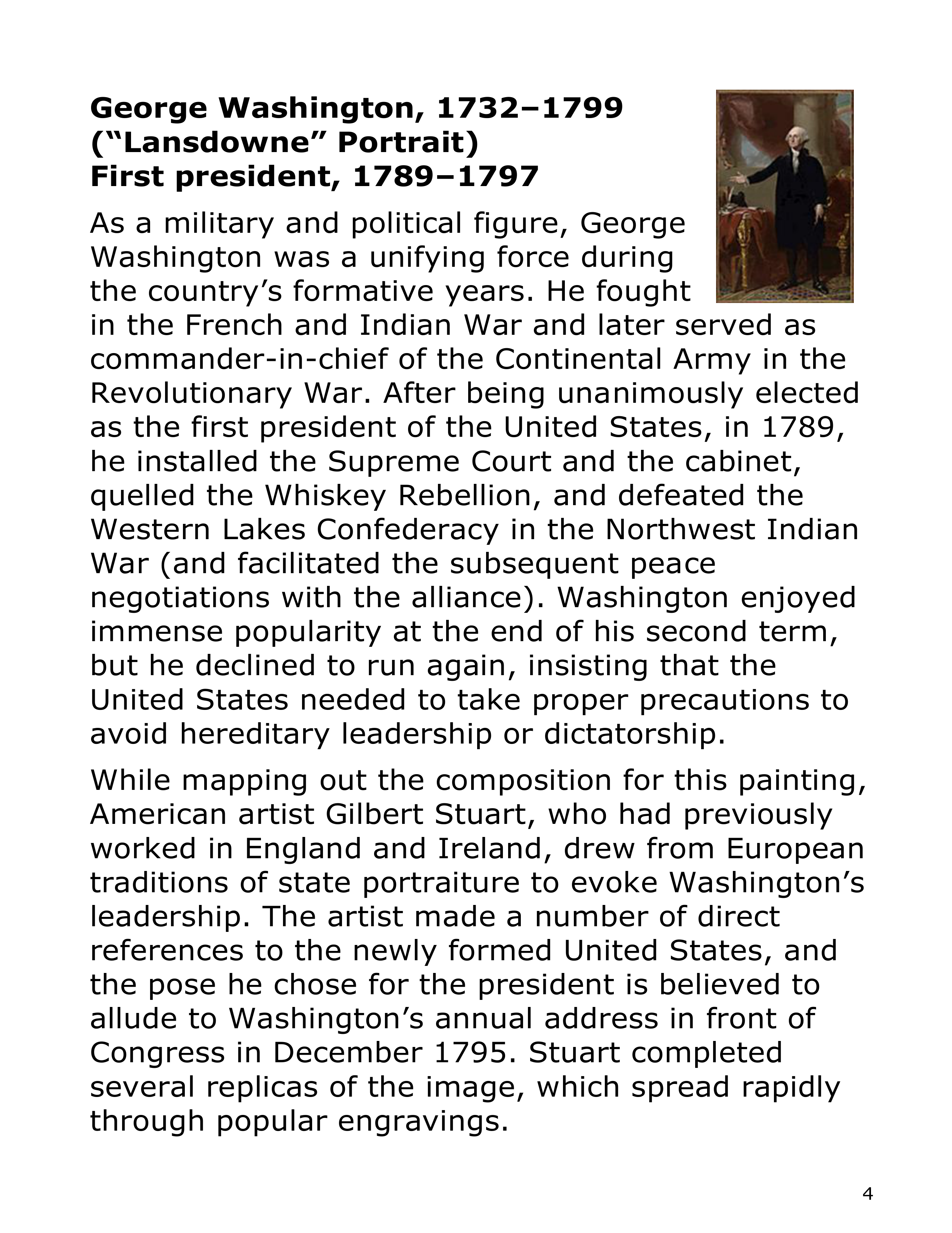 Smithsonian Institution America’s Presidents Biography — page 4