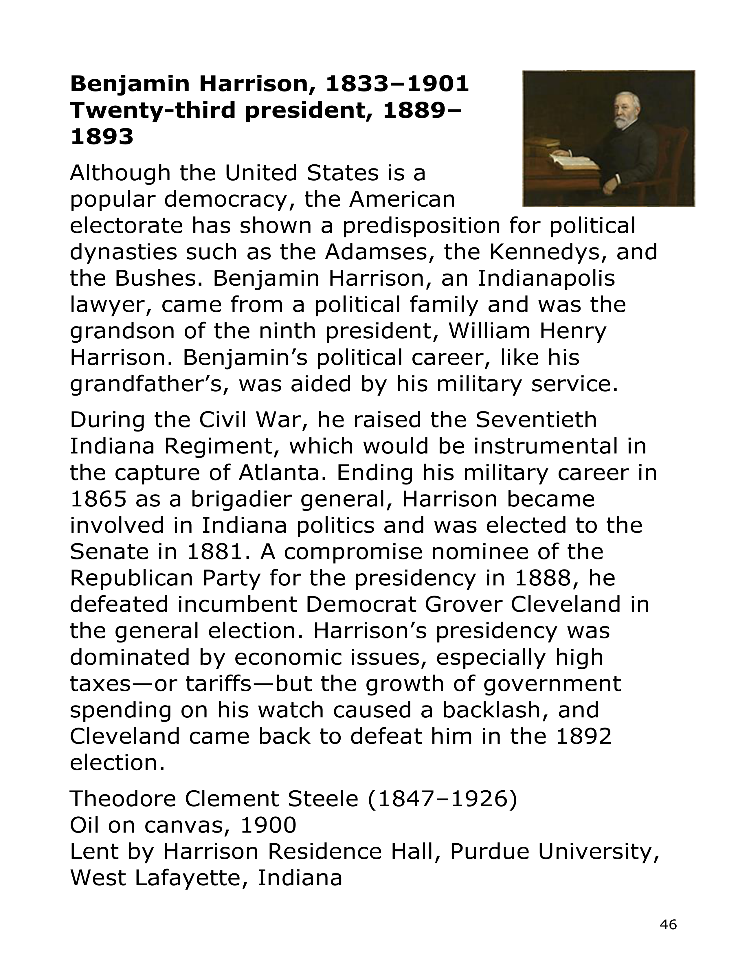 Smithsonian Institution America’s Presidents Biography — page 46