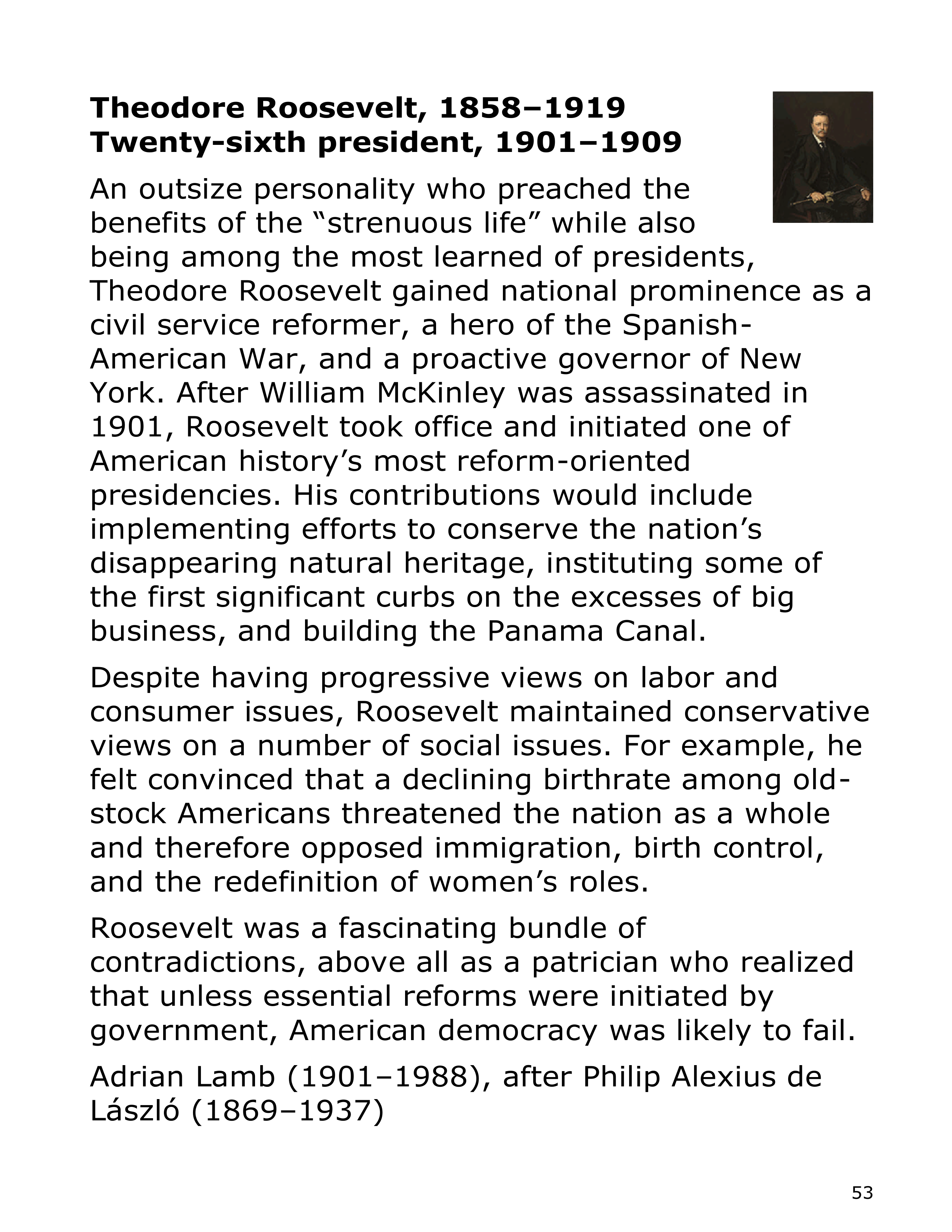 Smithsonian Institution America’s Presidents Biography — page 53