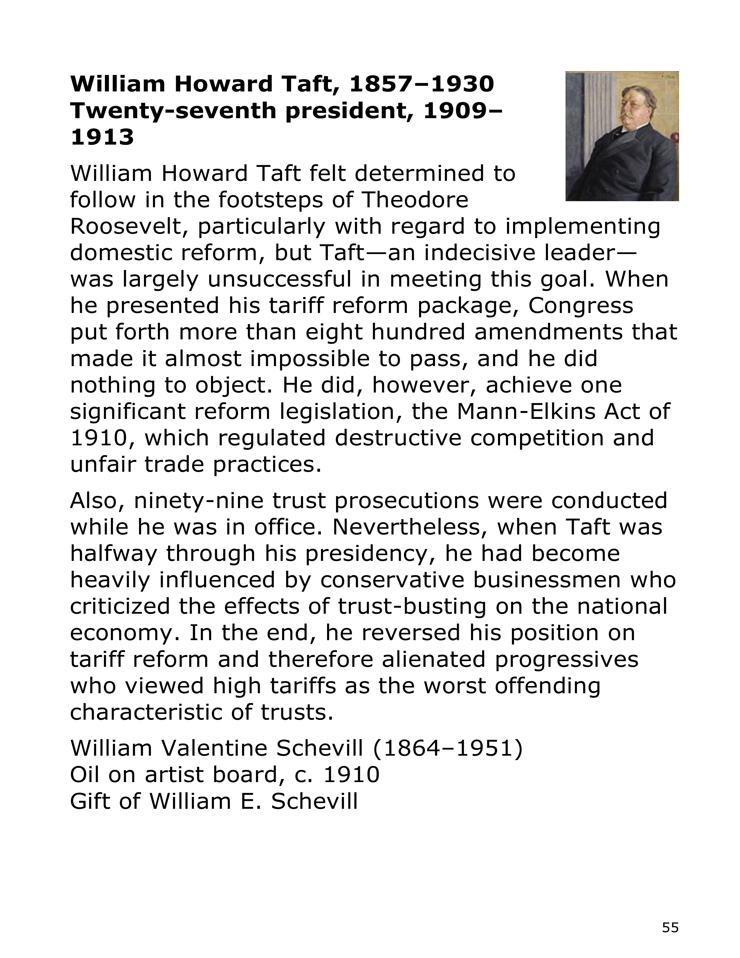 Smithsonian Institution America’s Presidents Biography — page 55