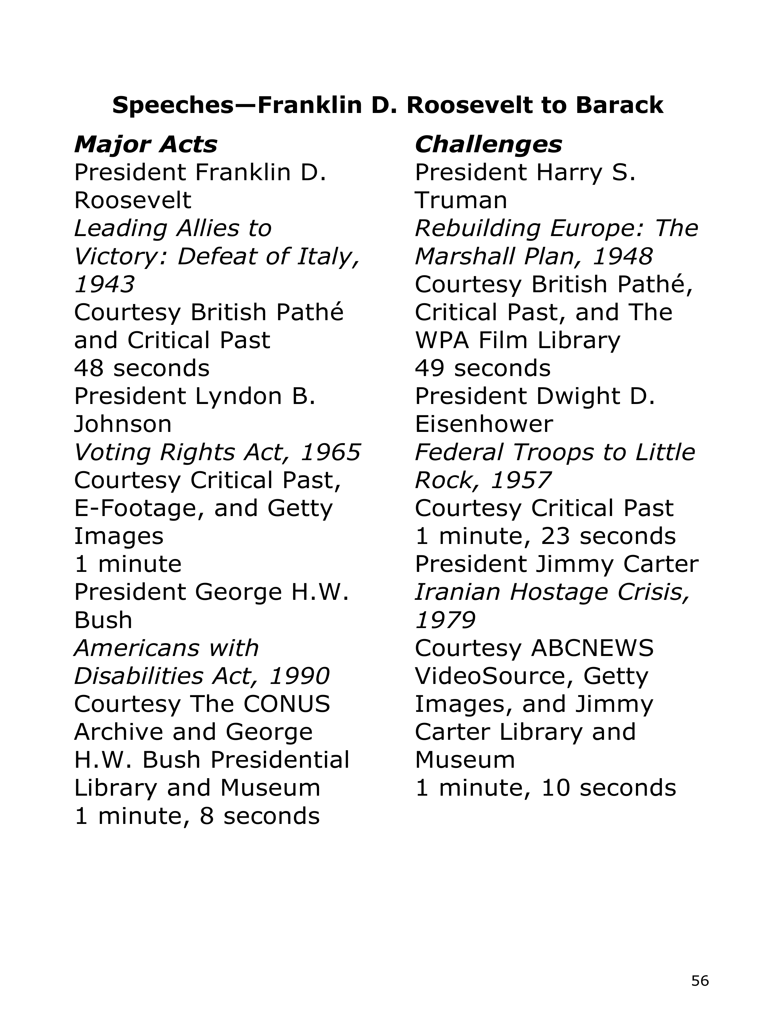 Smithsonian Institution America’s Presidents Biography — page 56