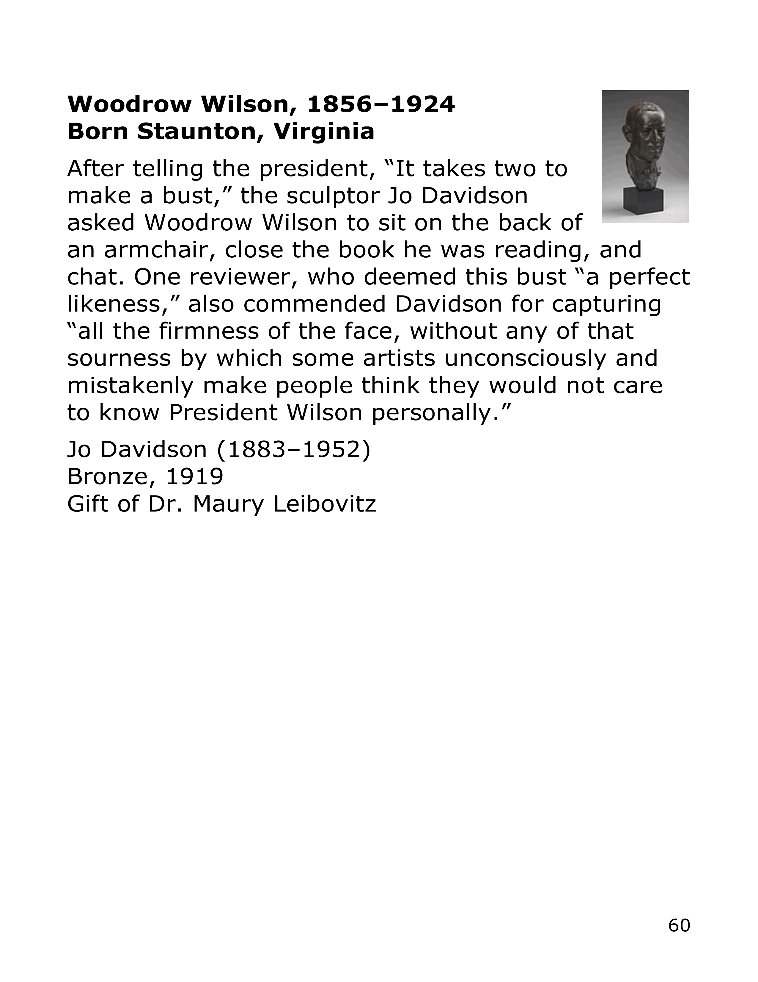 Smithsonian Institution America’s Presidents Biography — page 60