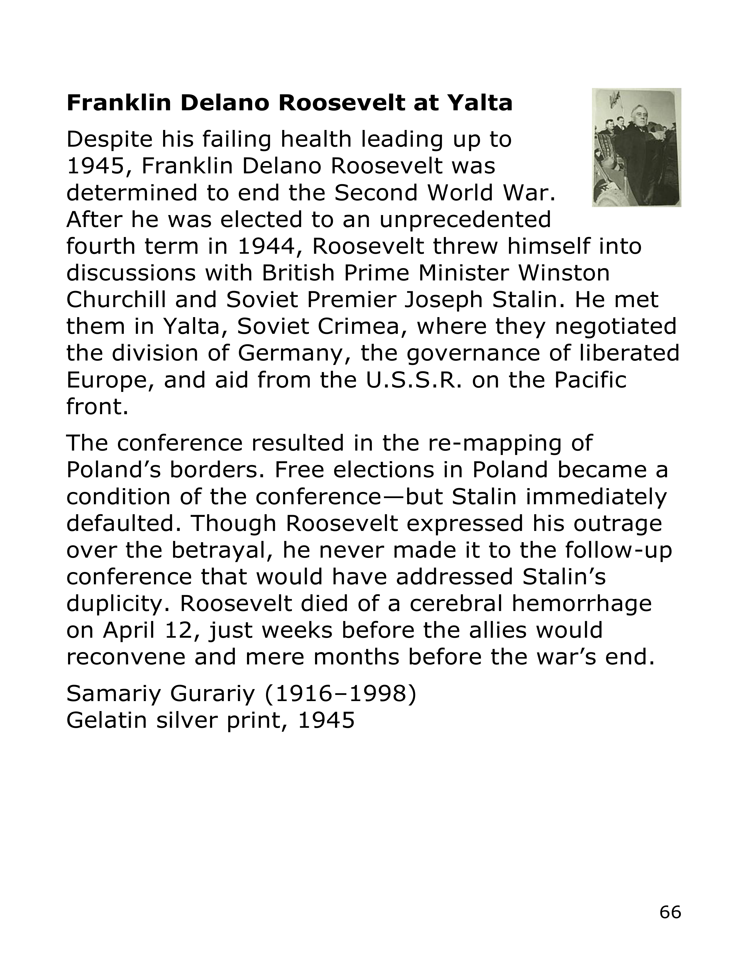 Smithsonian Institution America’s Presidents Biography — page 66