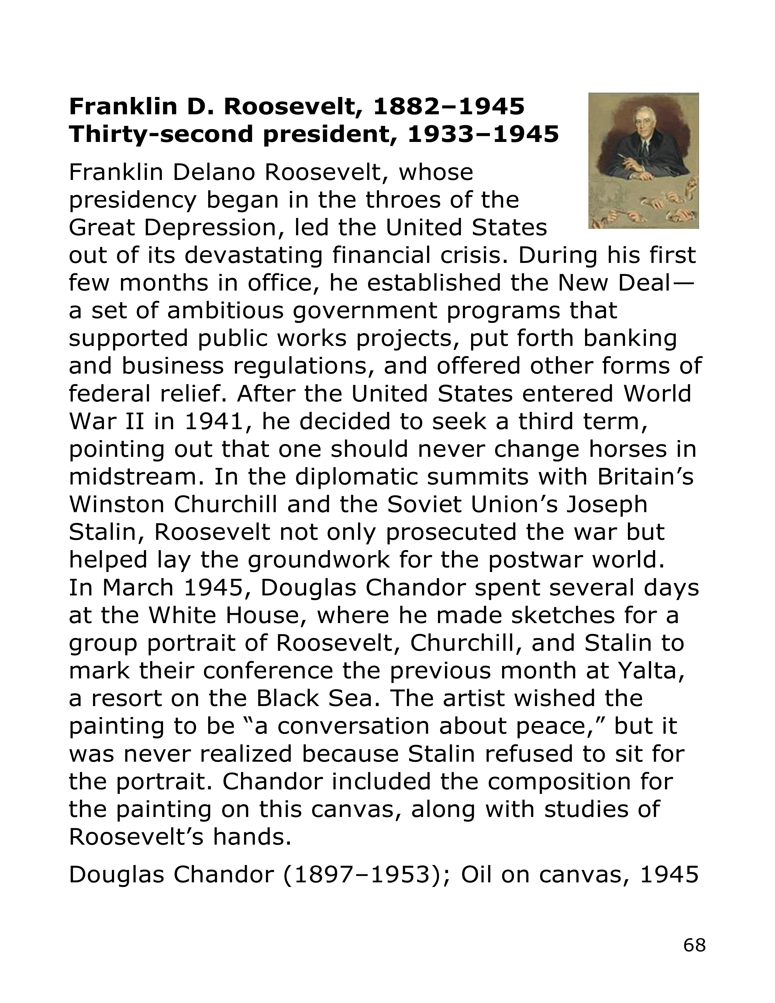 Smithsonian Institution America’s Presidents Biography — page 68
