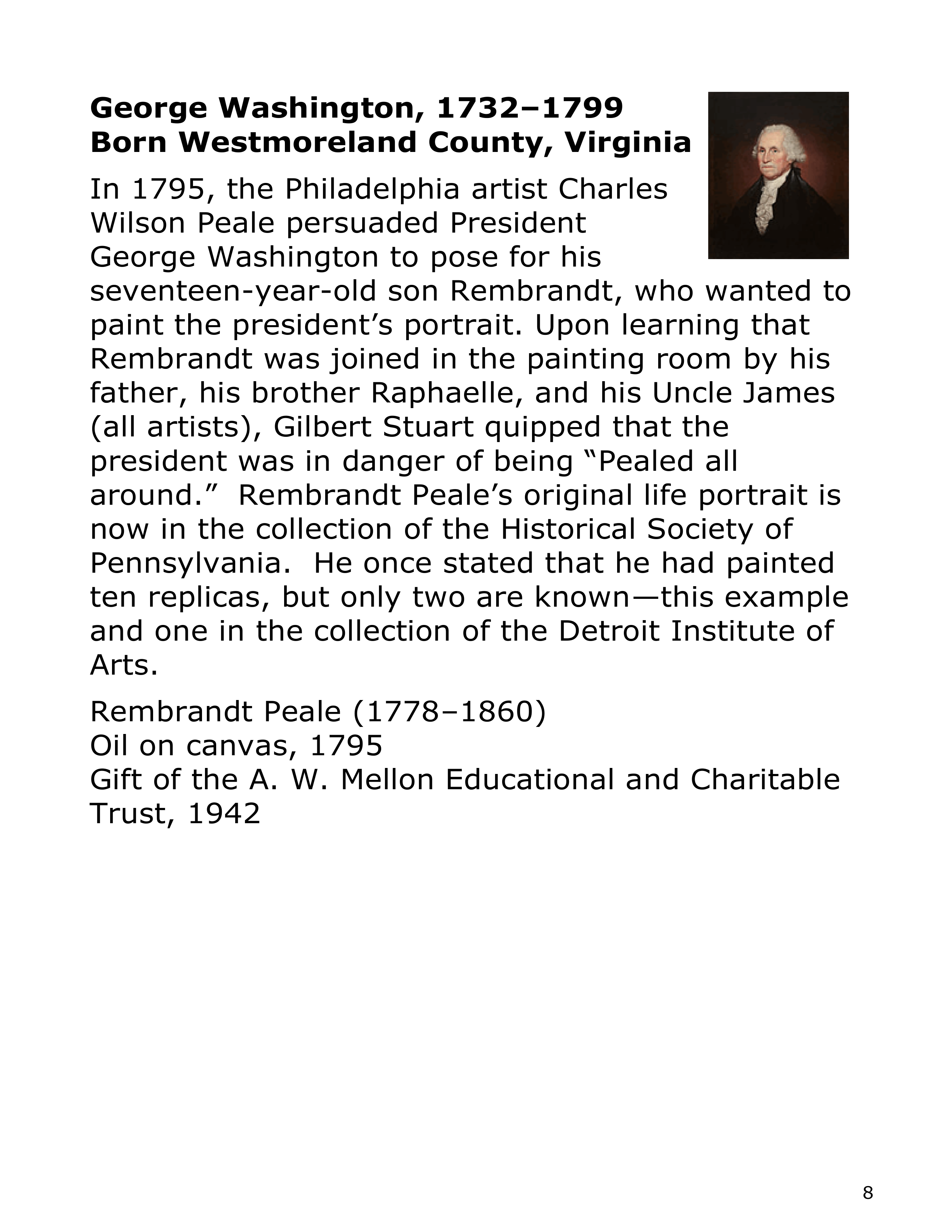 Smithsonian Institution America’s Presidents Biography — page 8