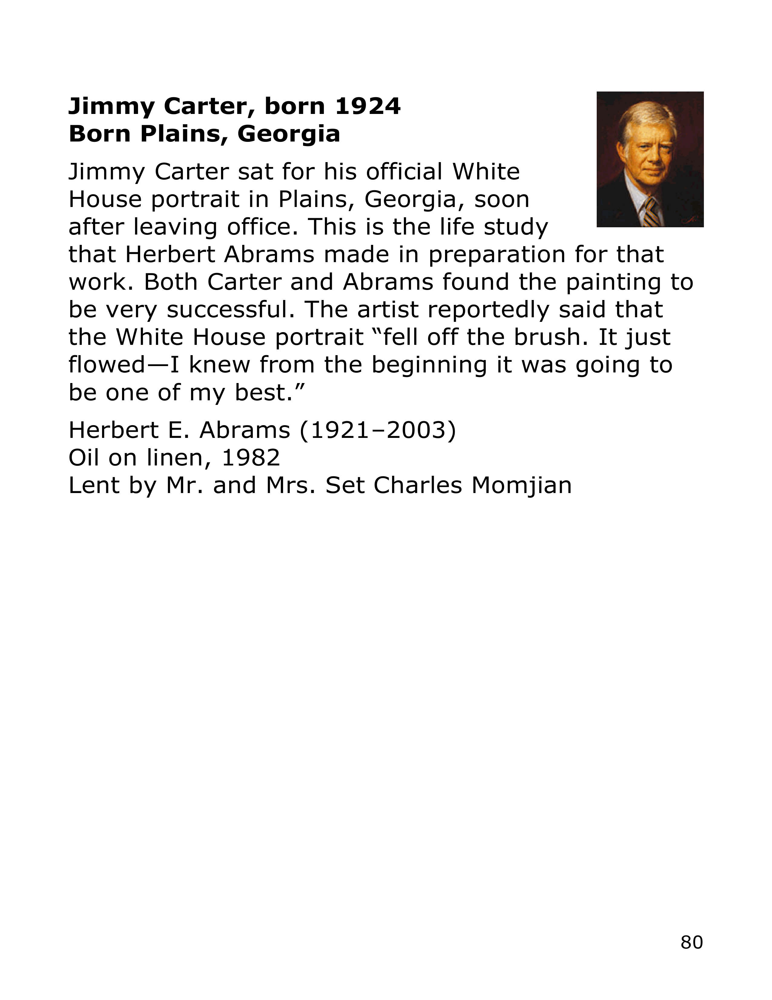 Smithsonian Institution America’s Presidents Biography — page 80
