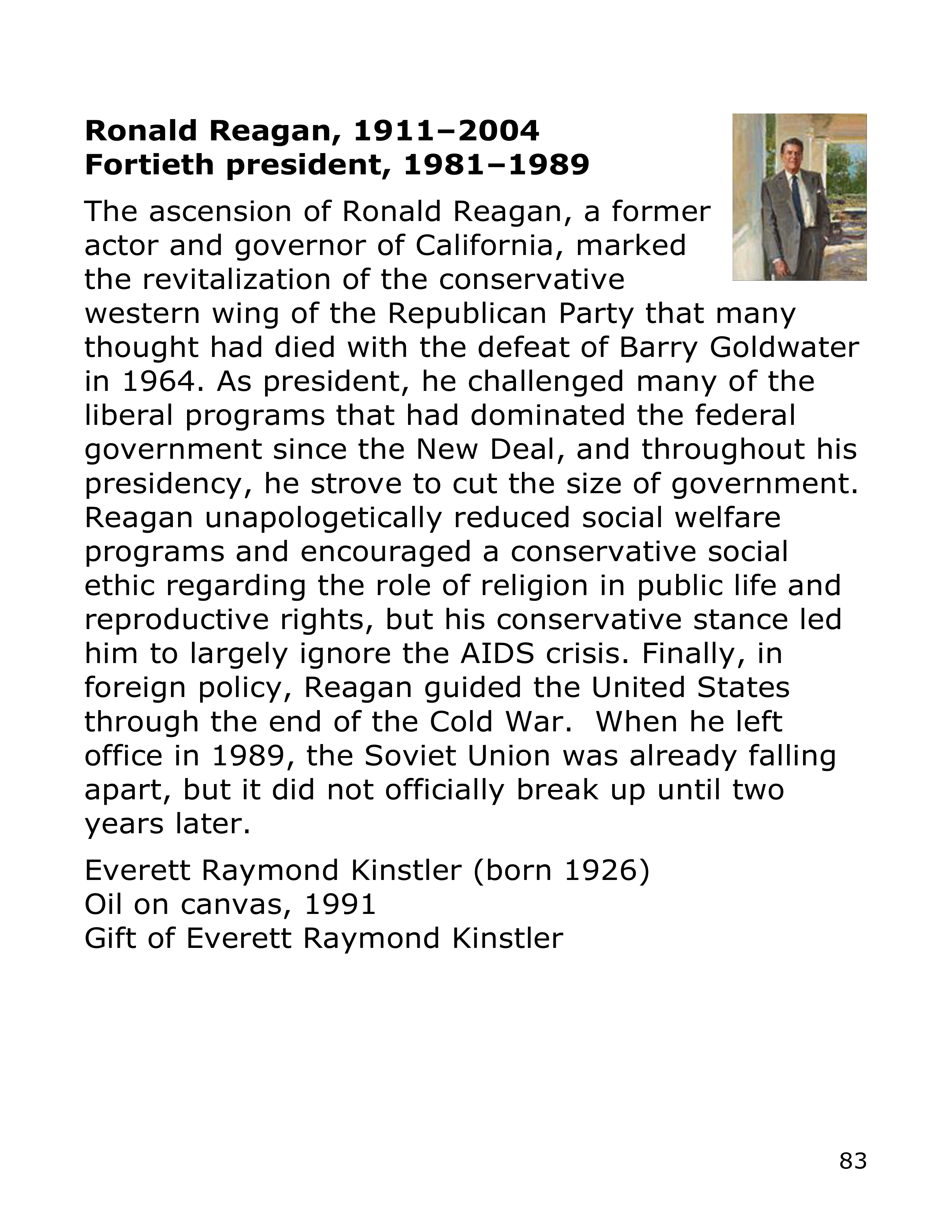 Smithsonian Institution America’s Presidents Biography — page 83