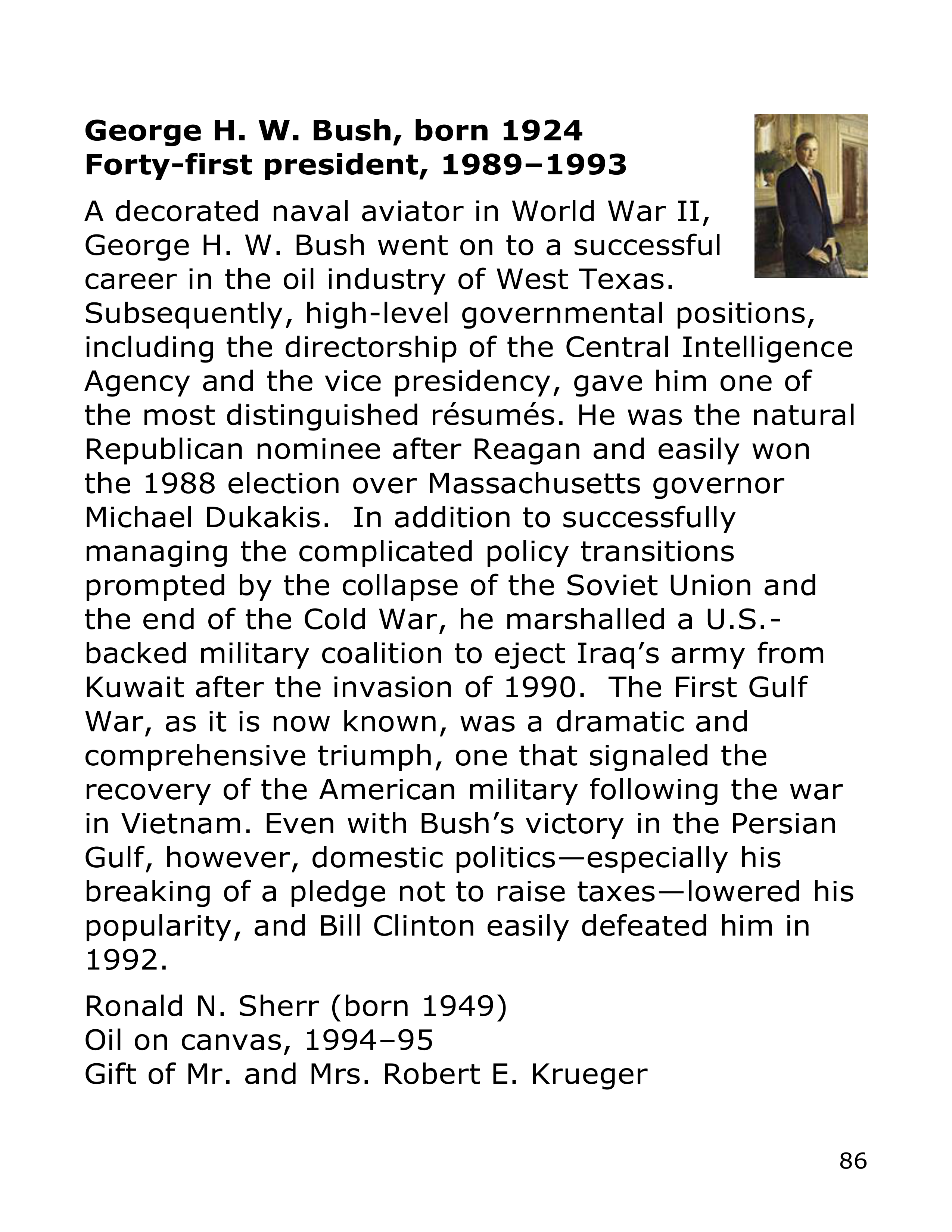 Smithsonian Institution America’s Presidents Biography — page 86