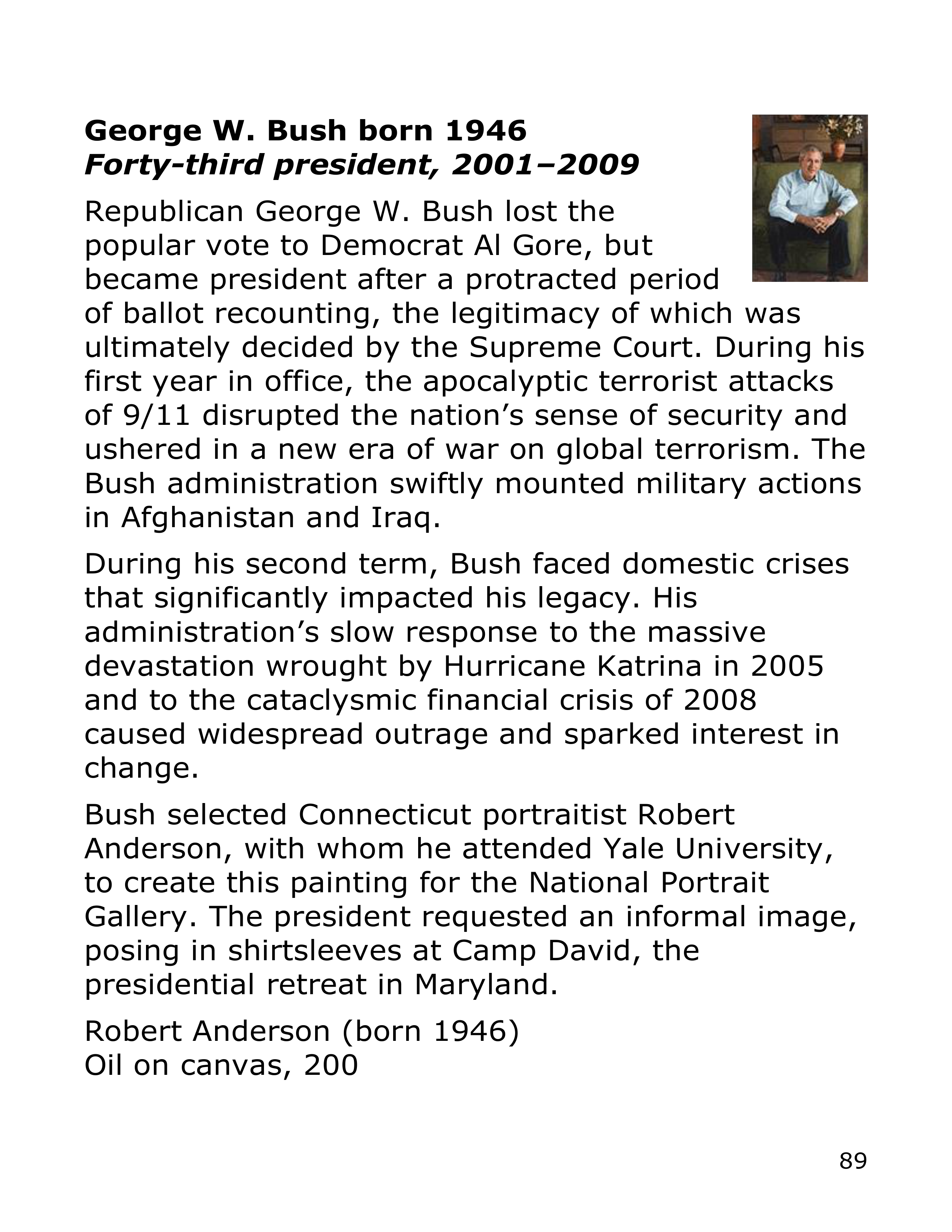 Smithsonian Institution America’s Presidents Biography — page 89