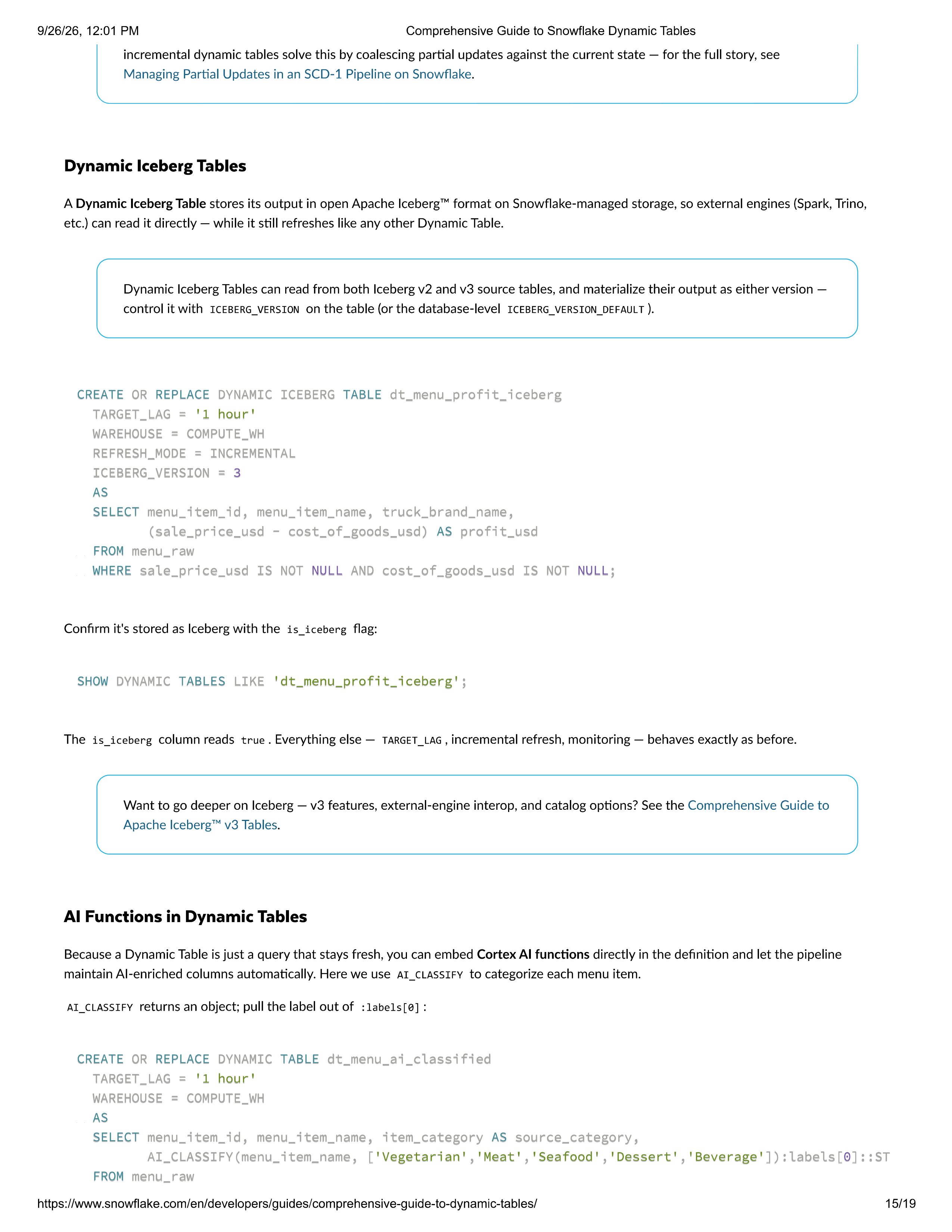 Snowflake Comprehensive Guide to Dynamic Tables — page 15