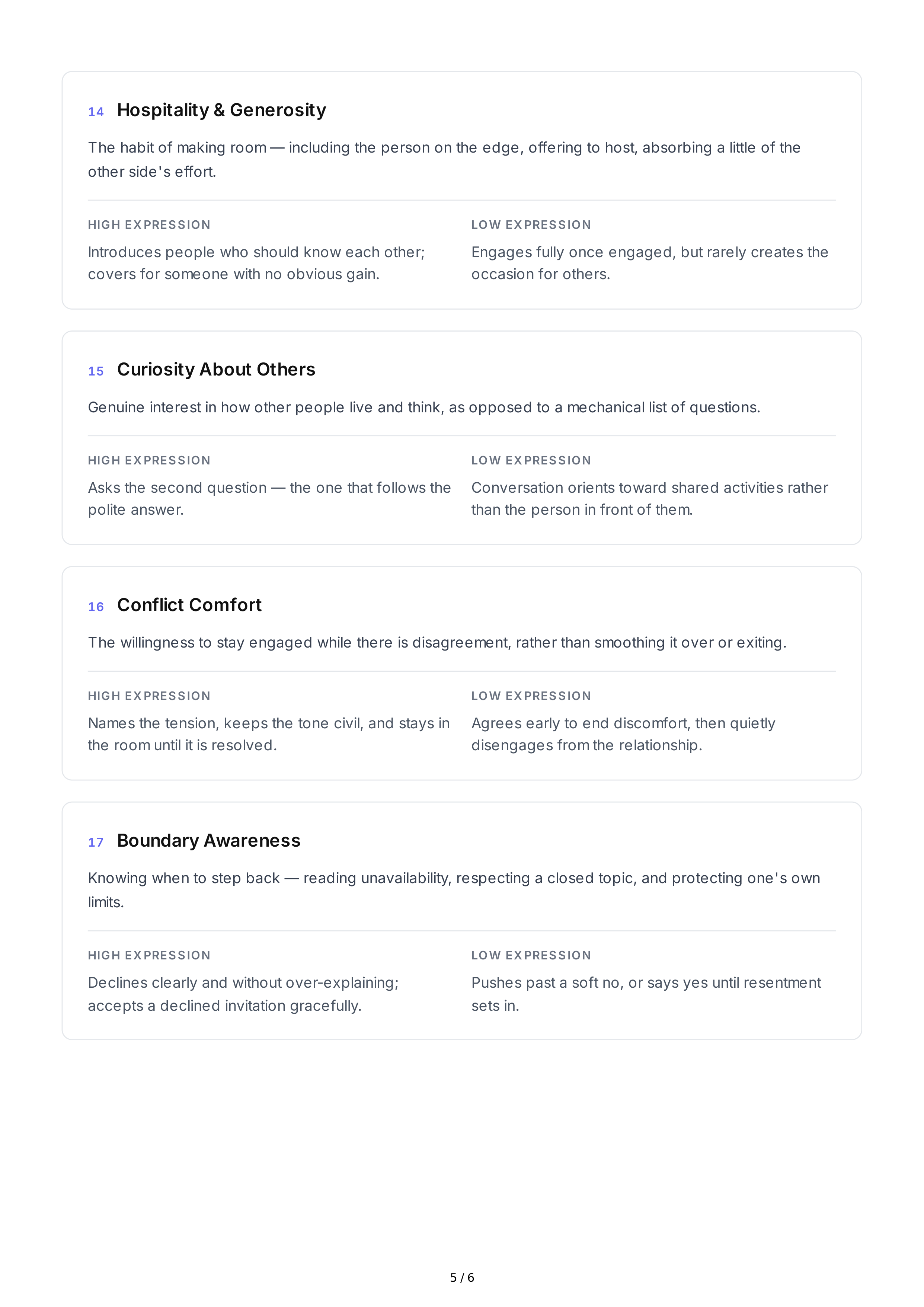 Sociability Personality Traits — page 5