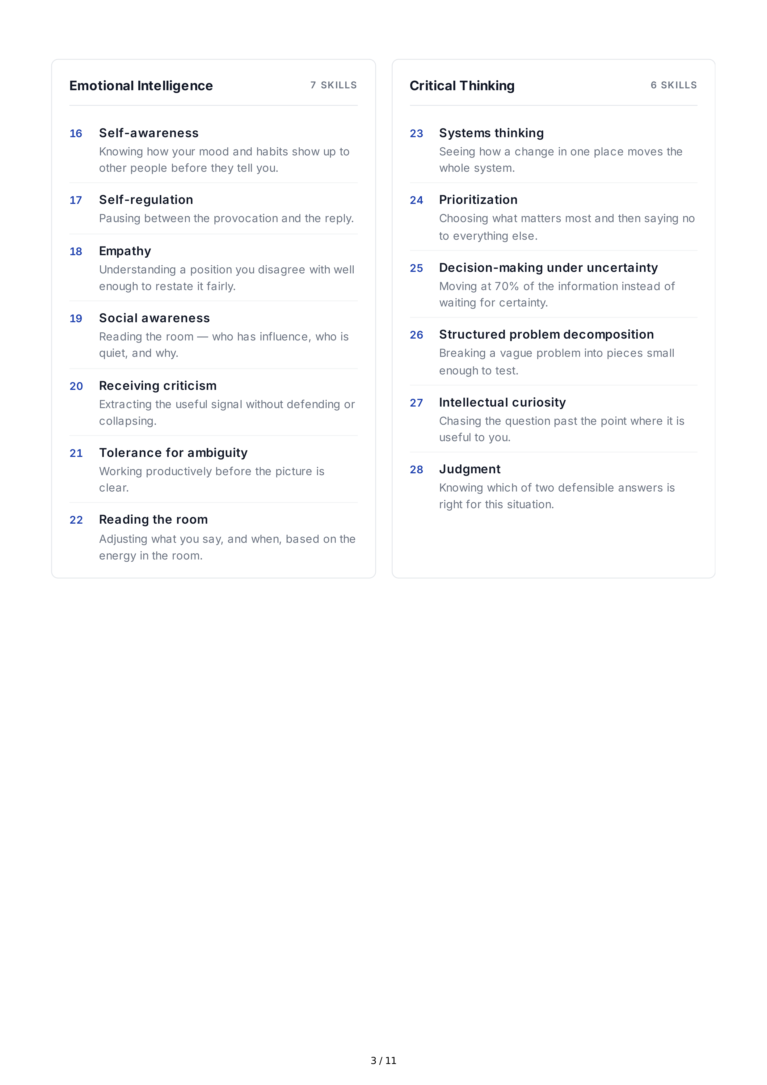Soft Skill Development Professional Goals — page 3