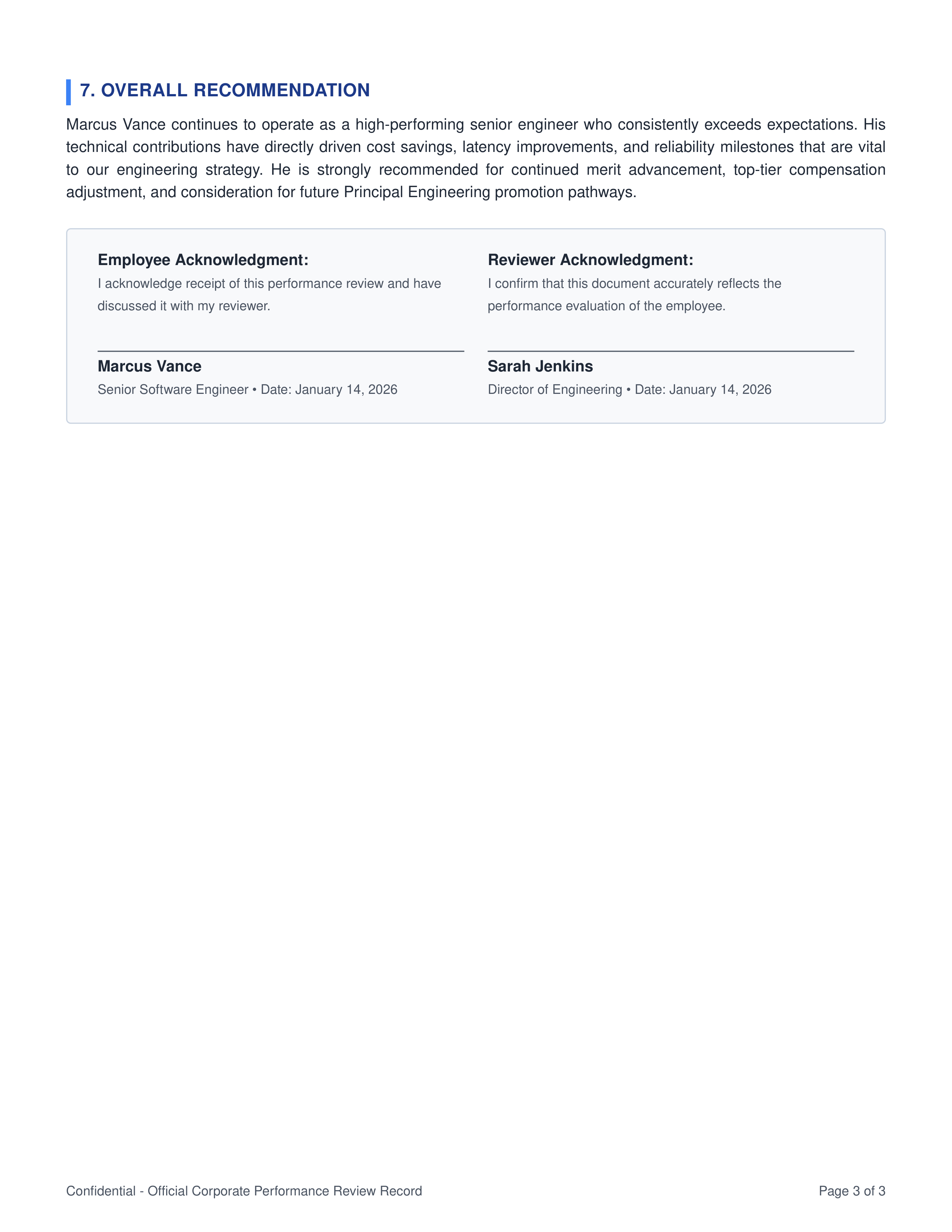 Software Engineer Performance Review — page 3