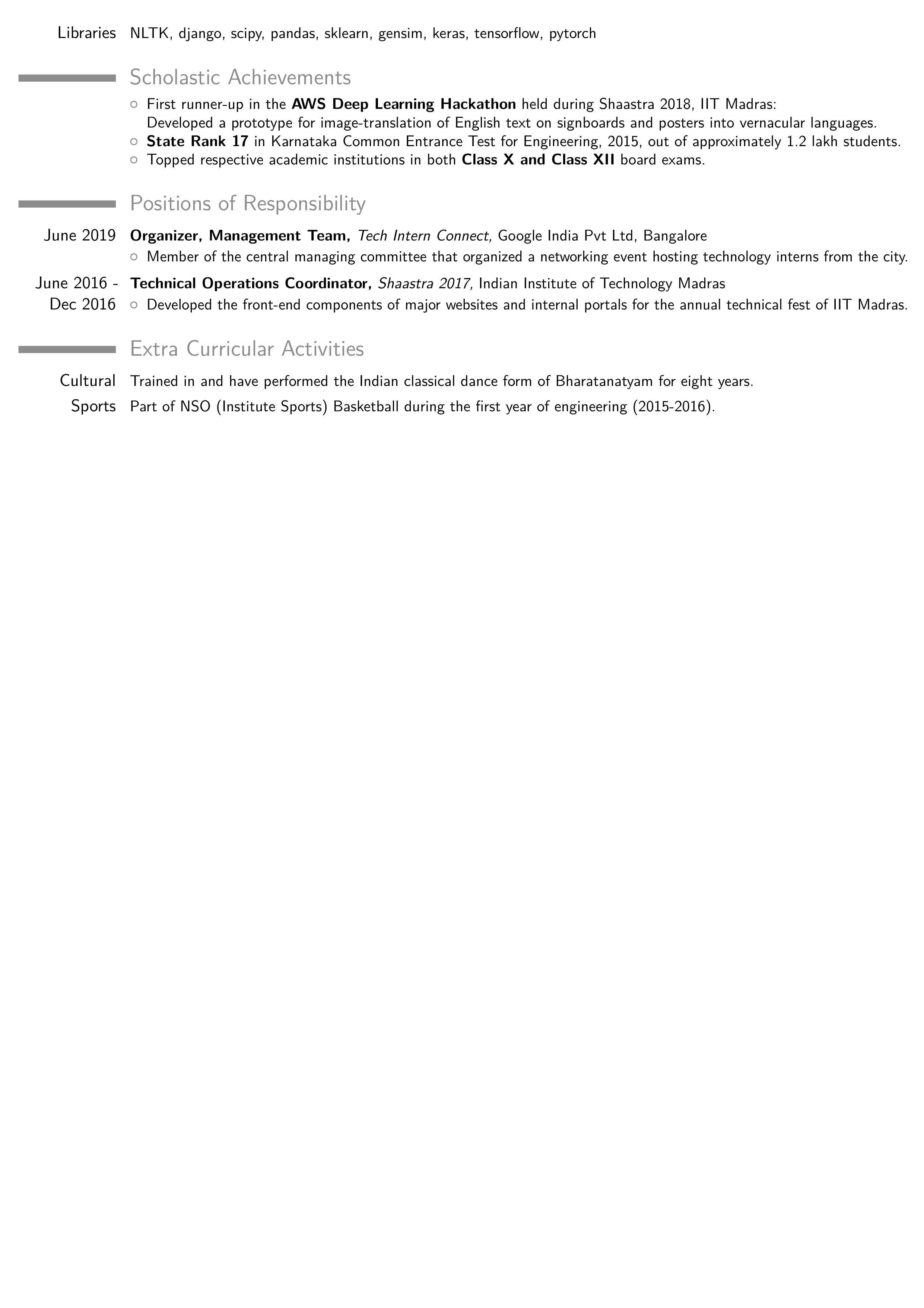 Google Software Engineer Resume — page 3