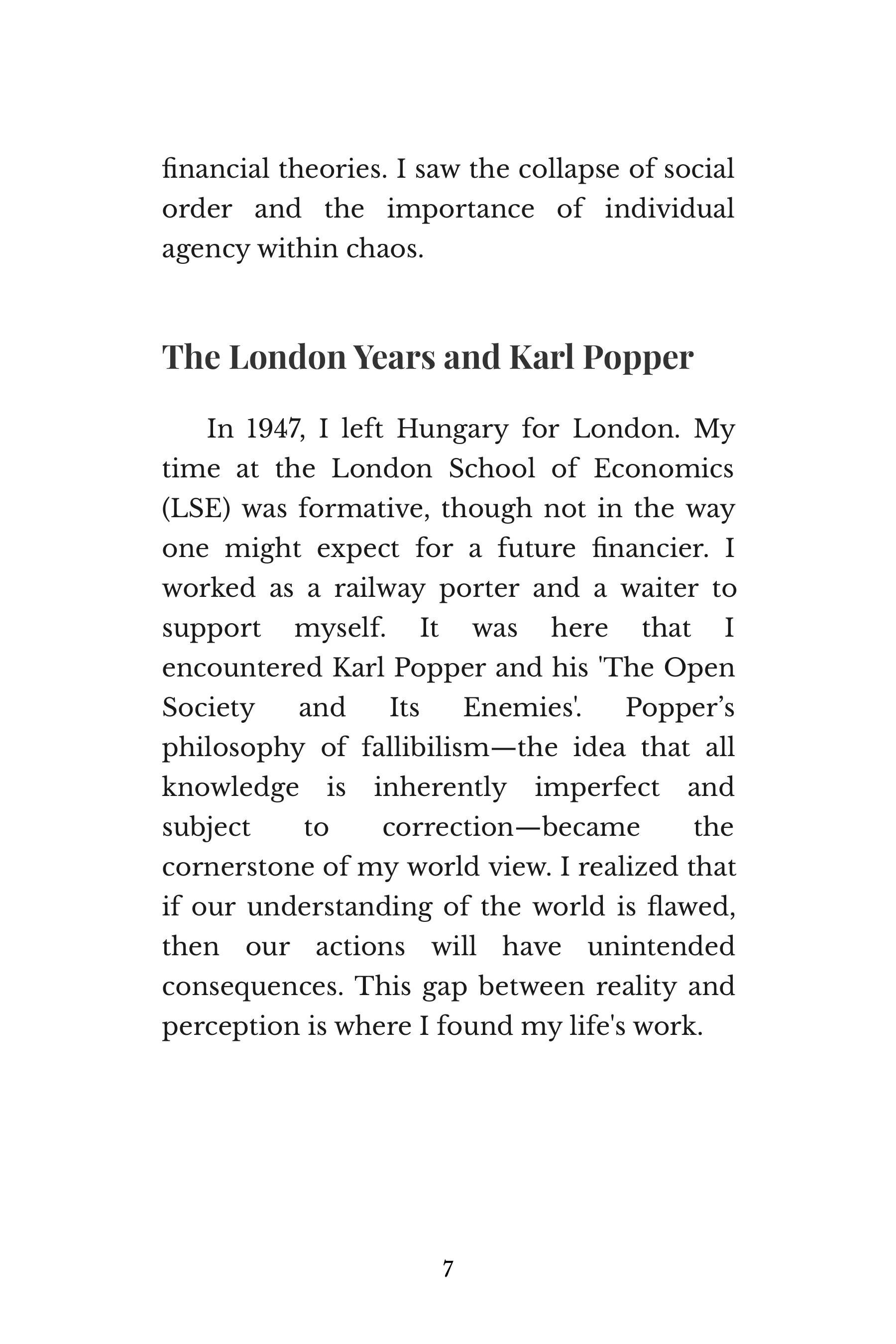 Soros on Soros by George Soros Quantum Fund Co Founder Autobiography — page 7