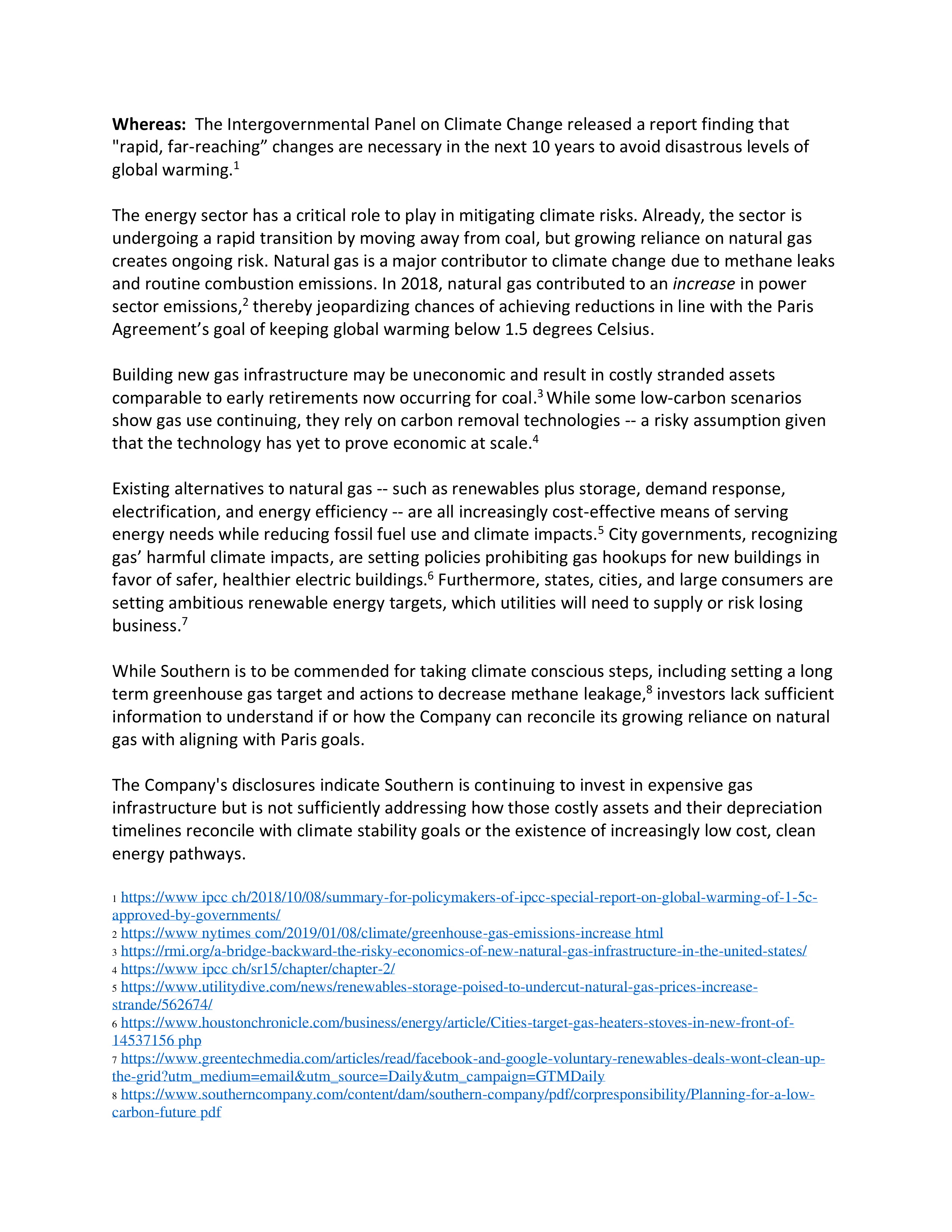 Southern Company Proposal  — page 16