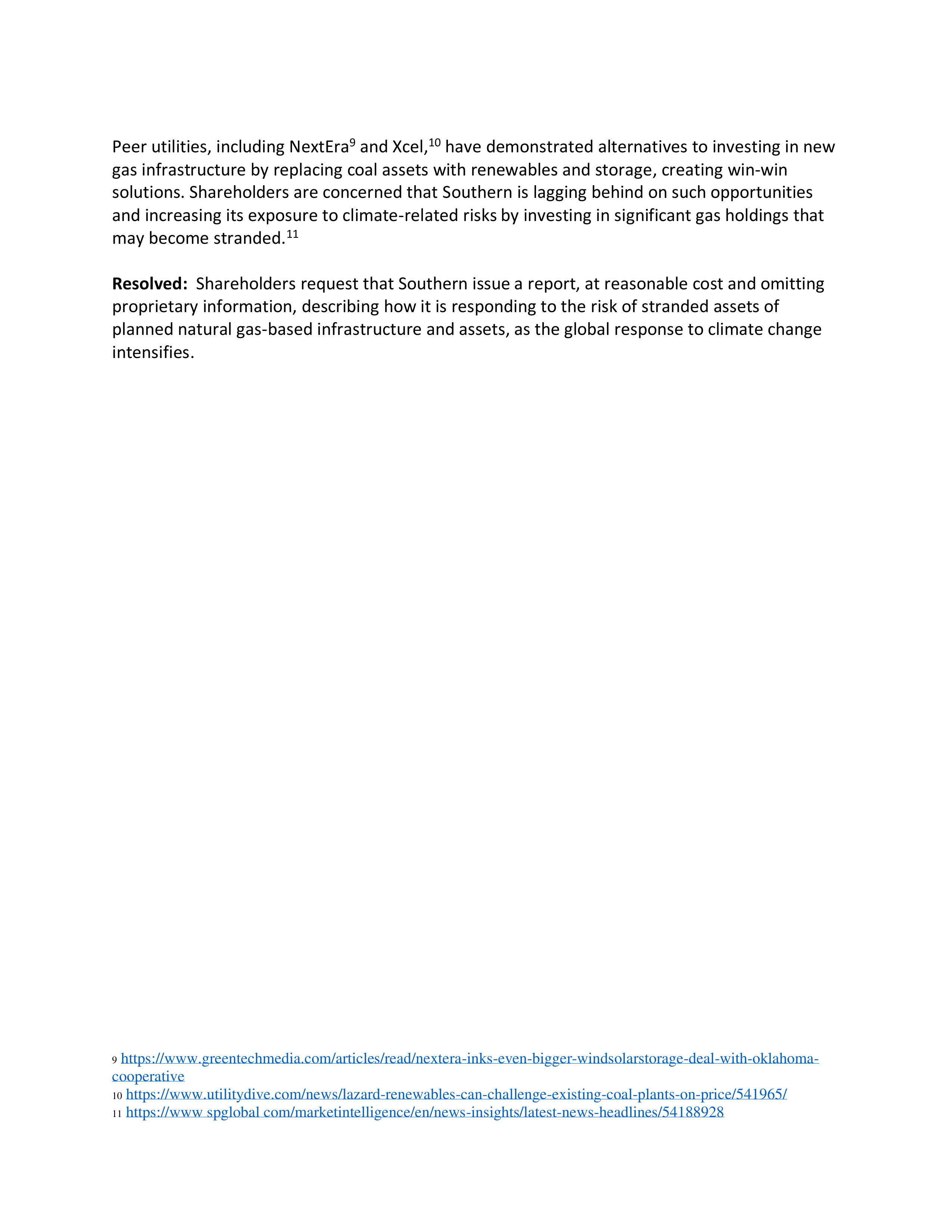 Southern Company Proposal  — page 17