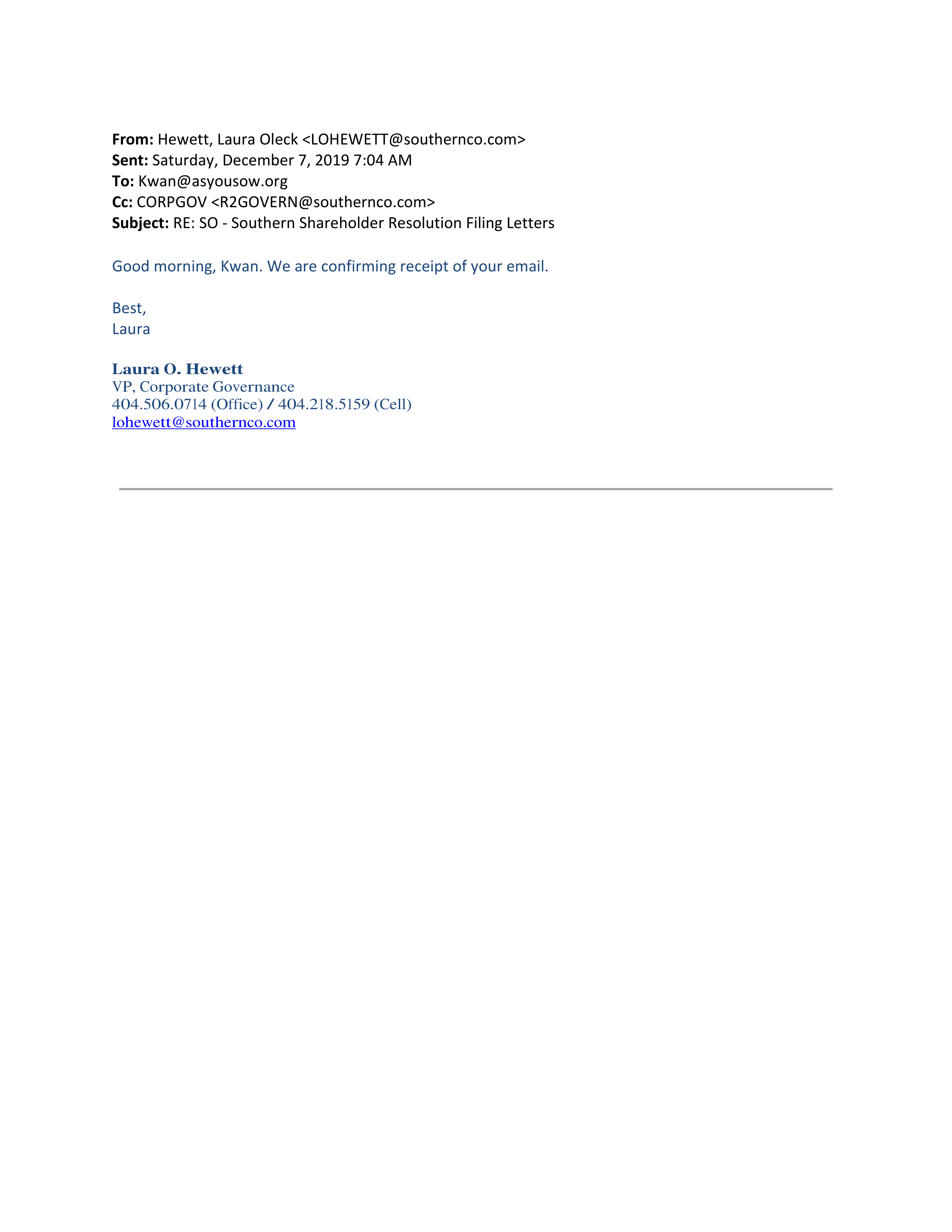 Southern Company Proposal  — page 24