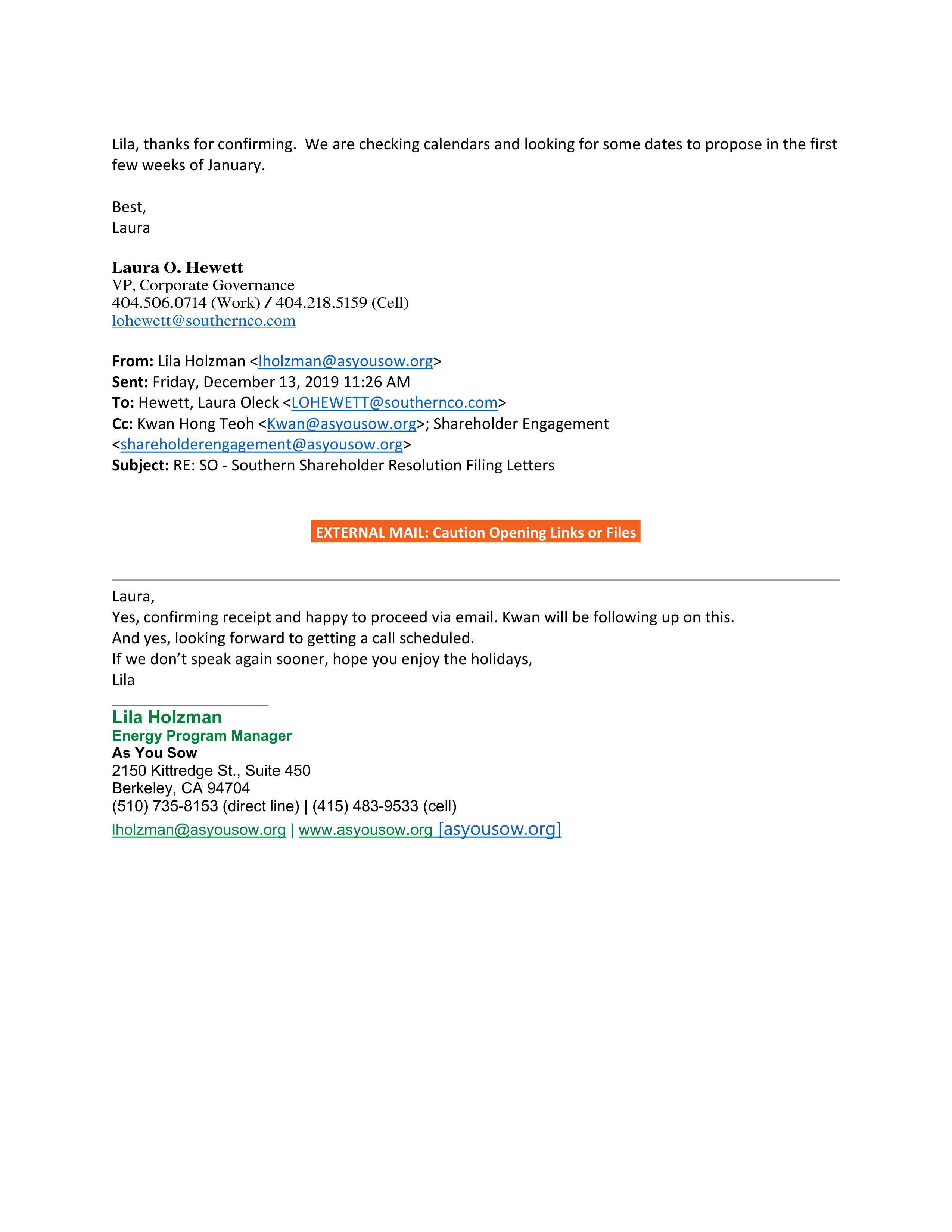 Southern Company Proposal  — page 28