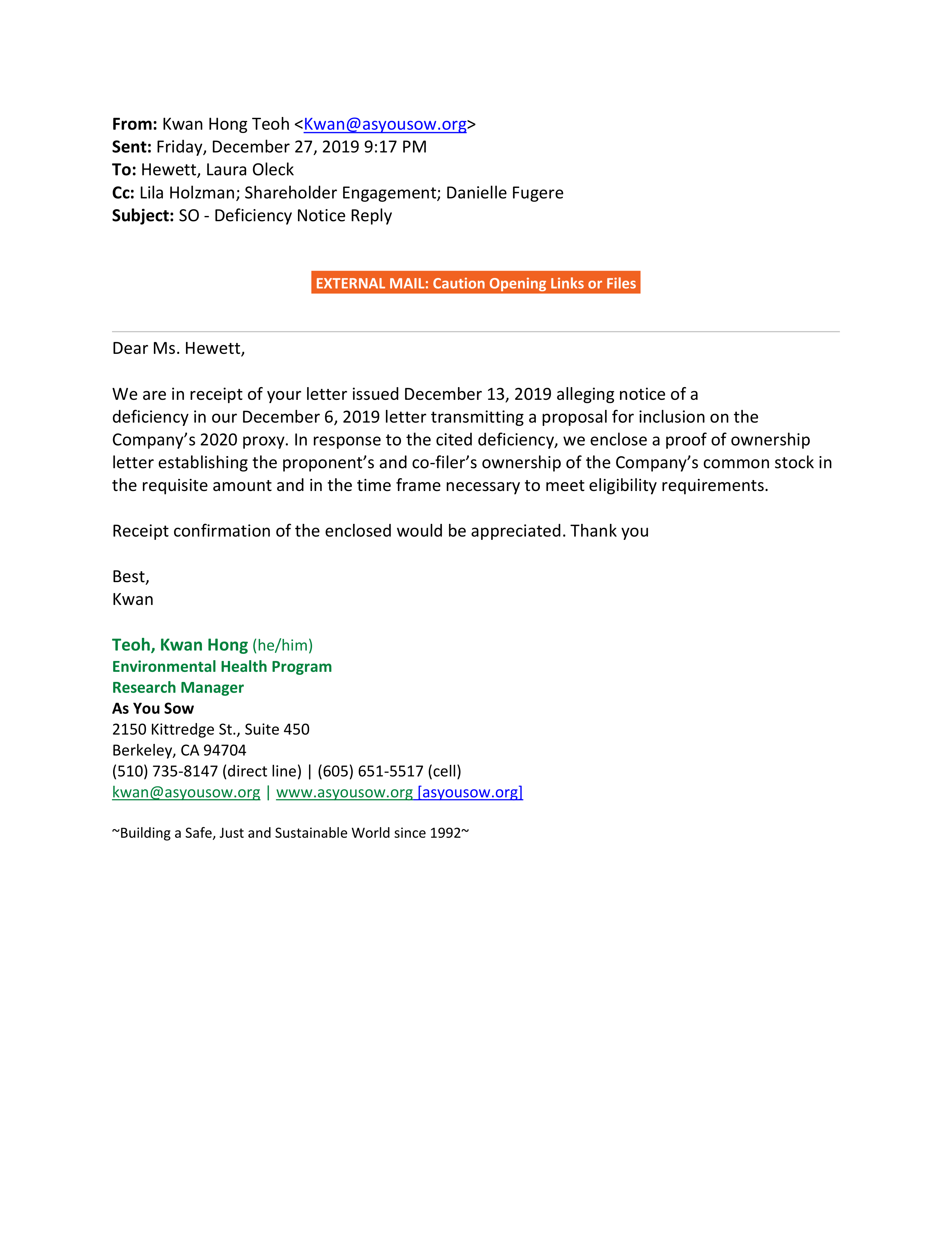 Southern Company Proposal  — page 29