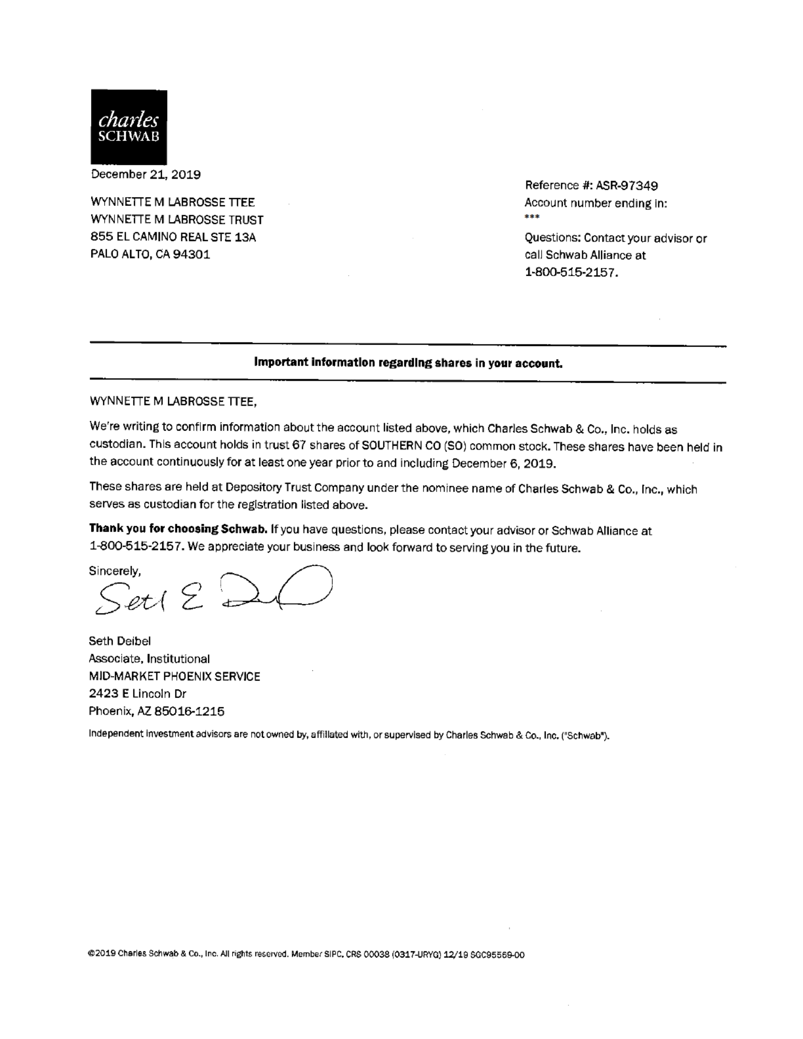 Southern Company Proposal  — page 31