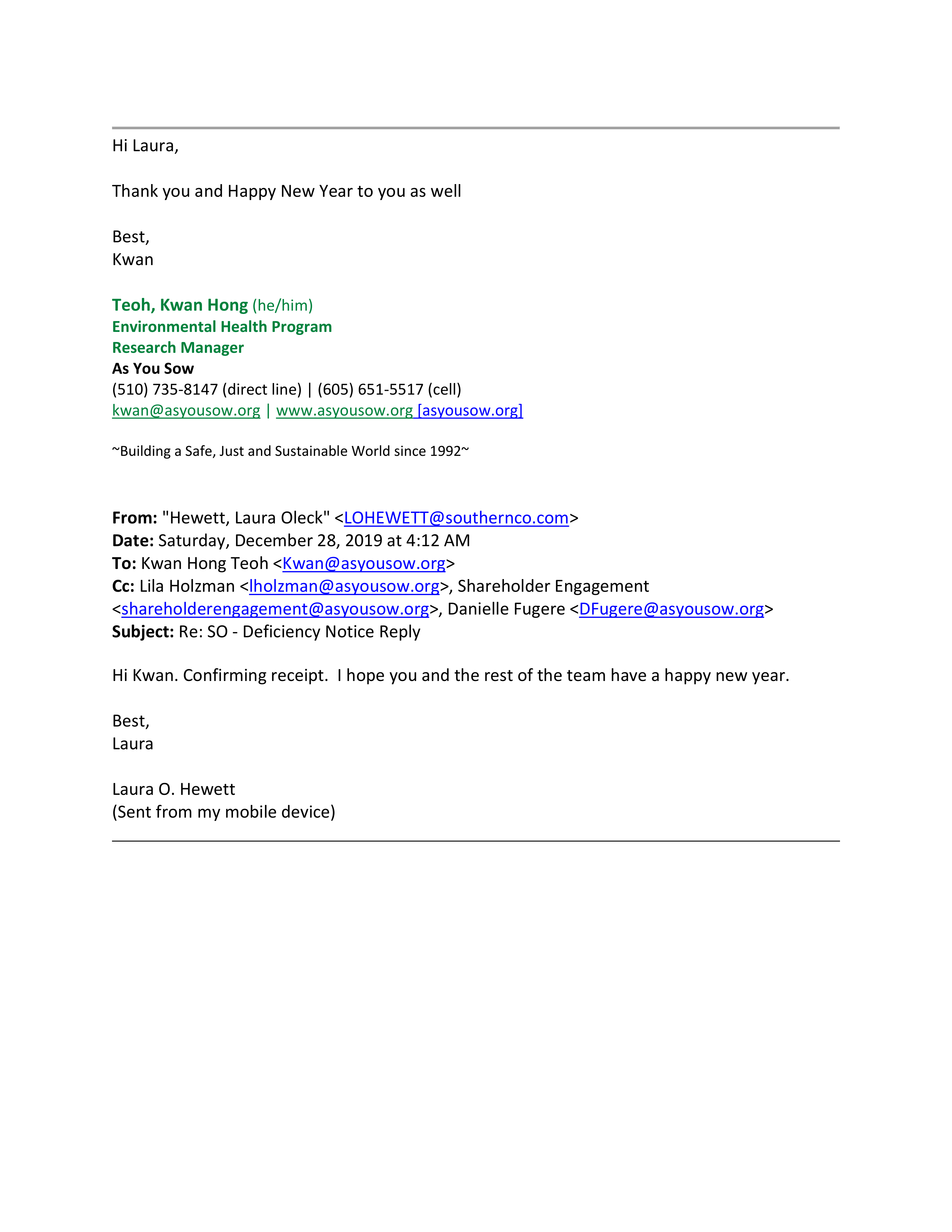 Southern Company Proposal  — page 32
