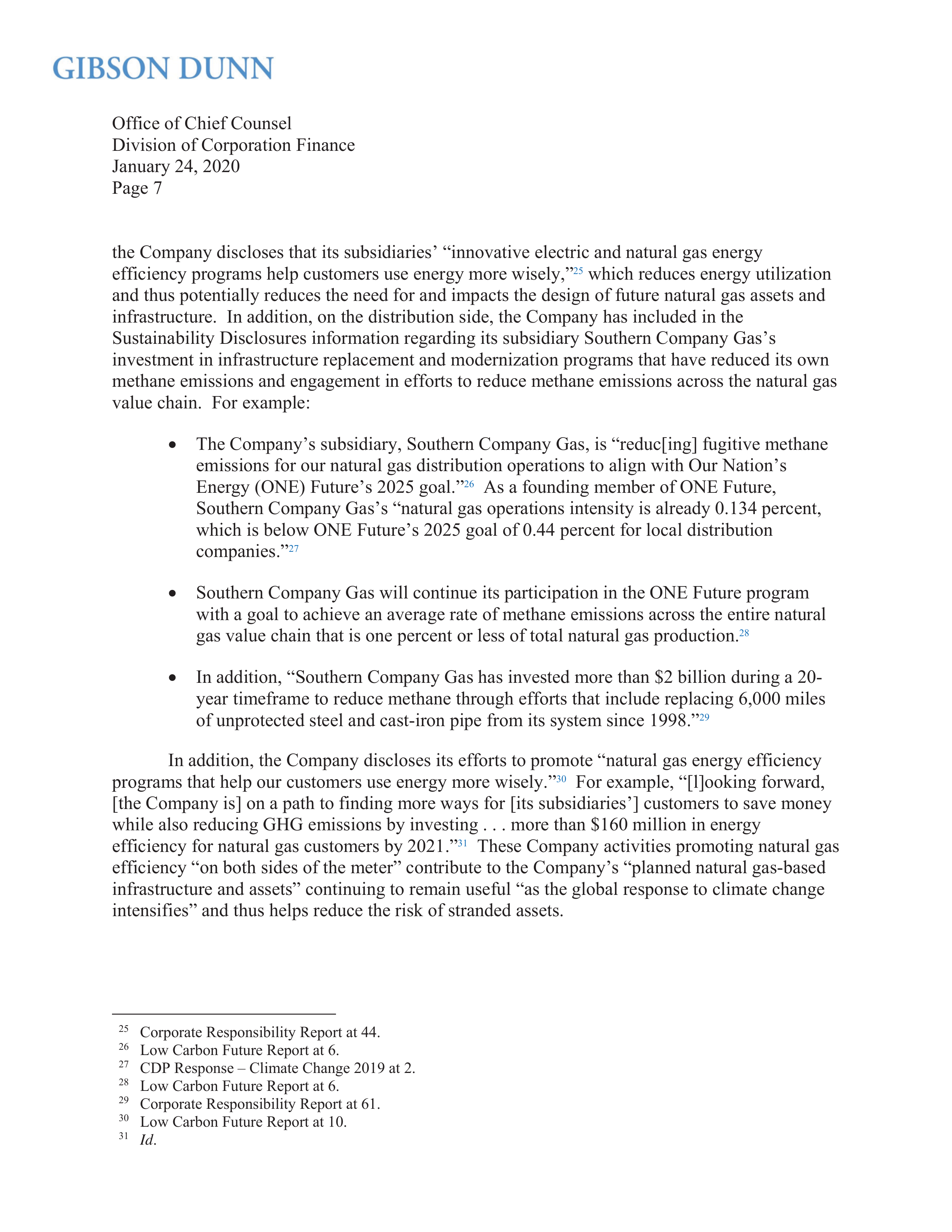 Southern Company Proposal  — page 7