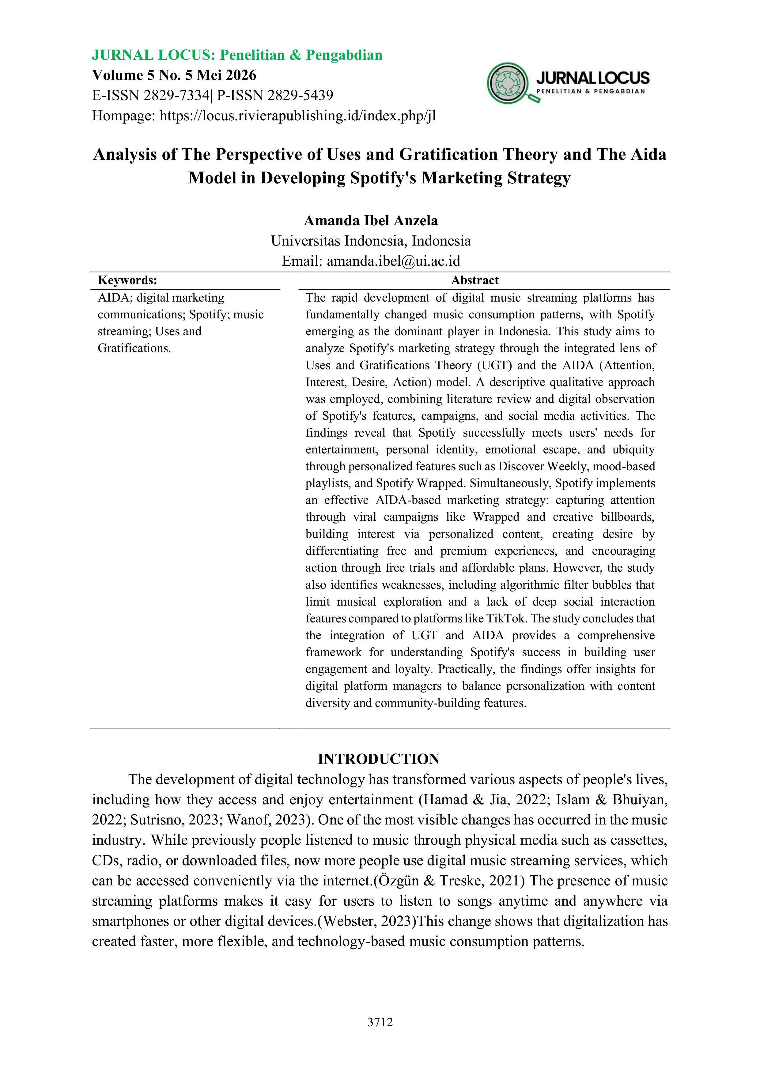 Spotify Marketing Strategy — page 1
