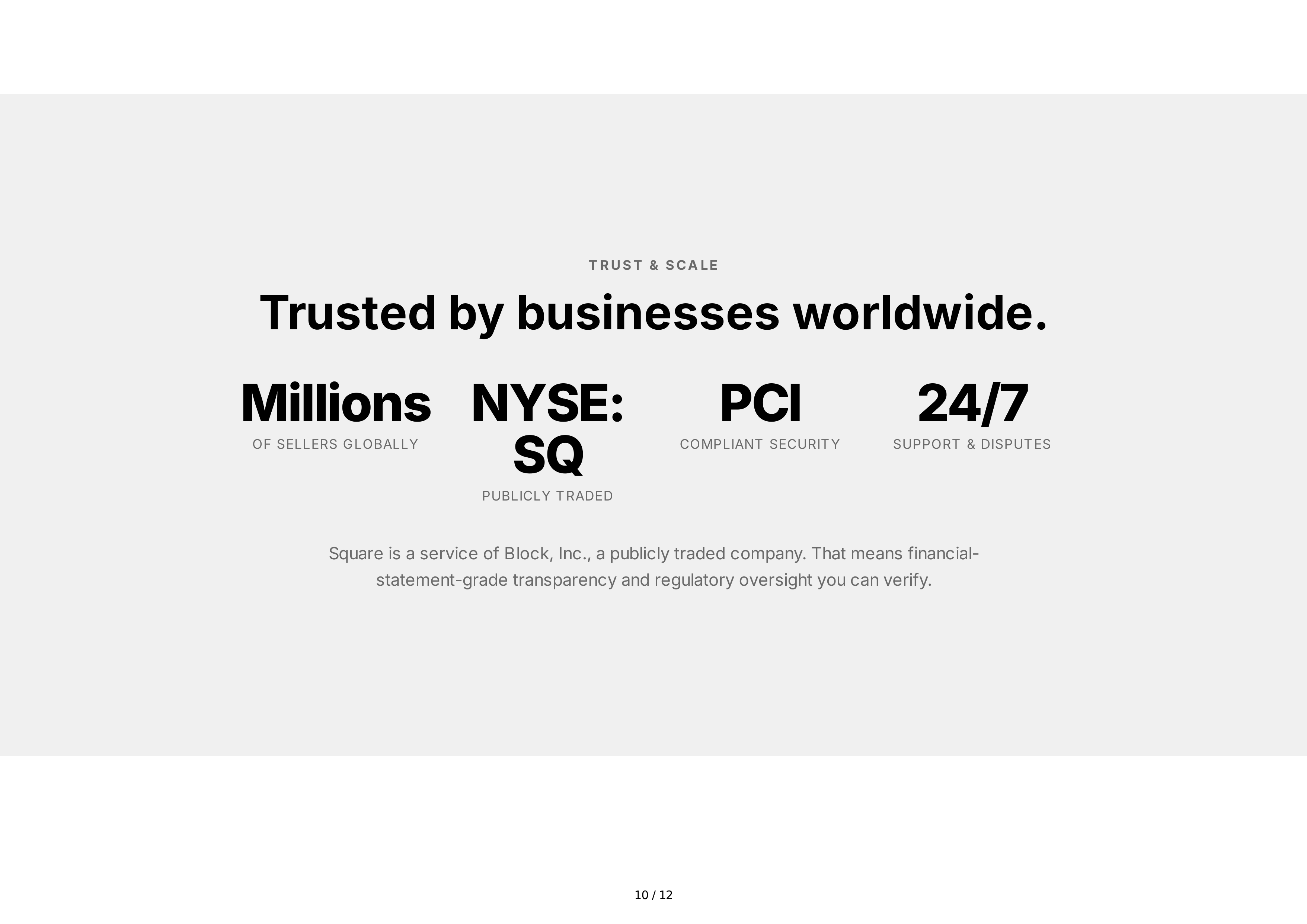 Square Sales Pitch Presentation — page 10