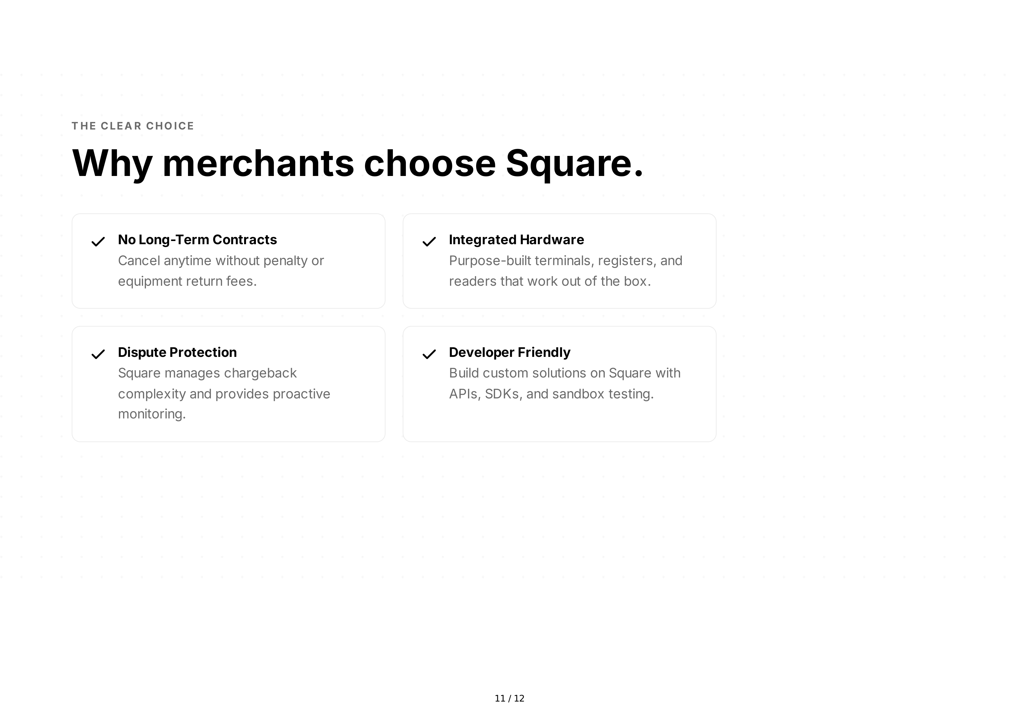 Square Sales Pitch Presentation — page 11