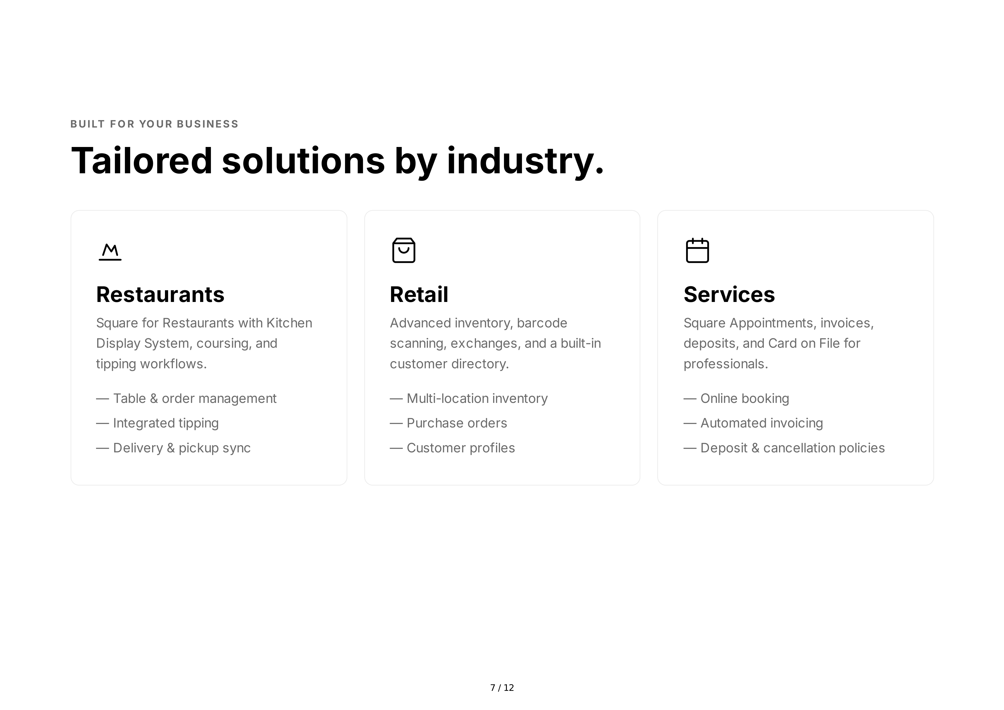 Square Sales Pitch Presentation — page 7