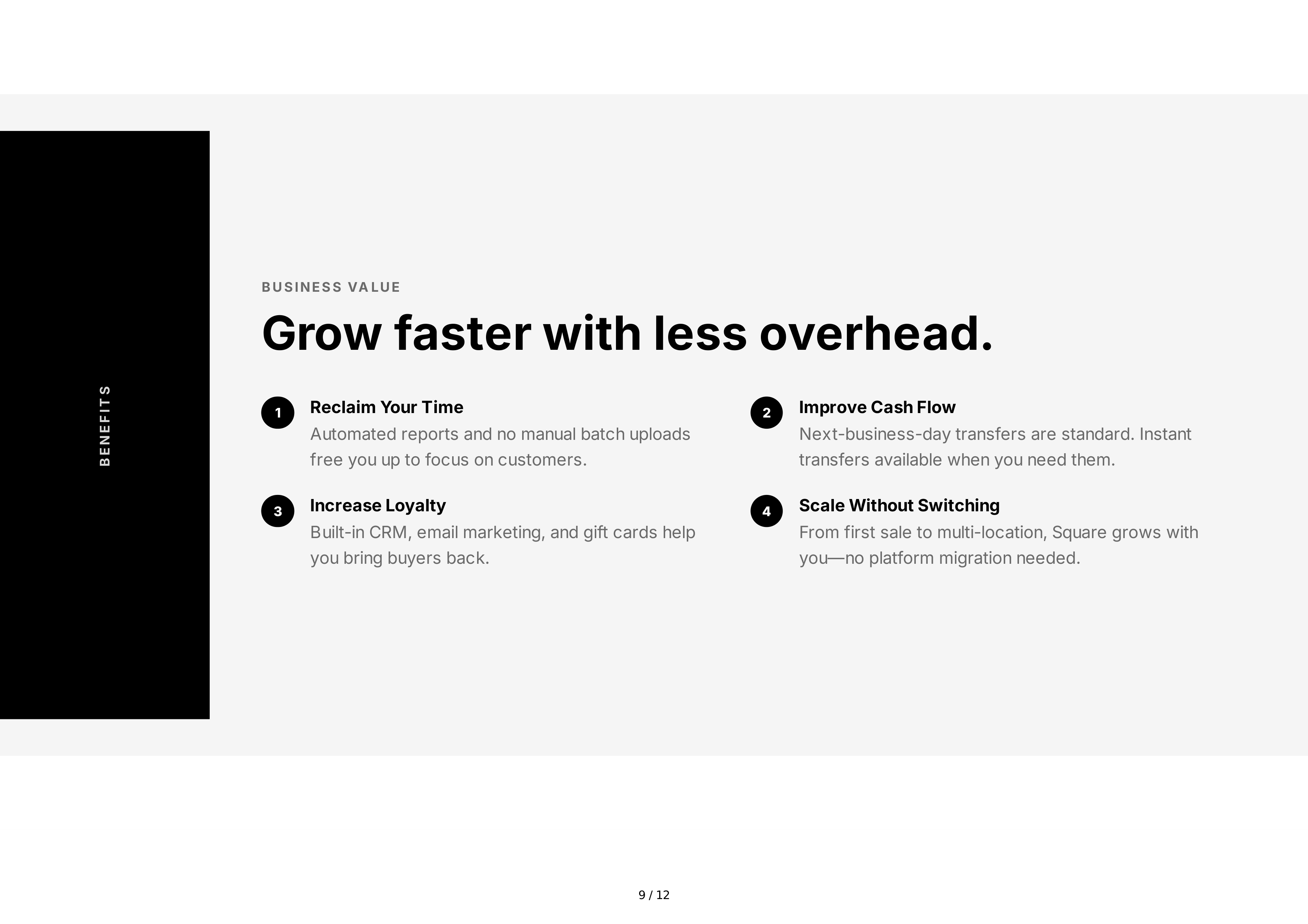 Square Sales Pitch Presentation — page 9