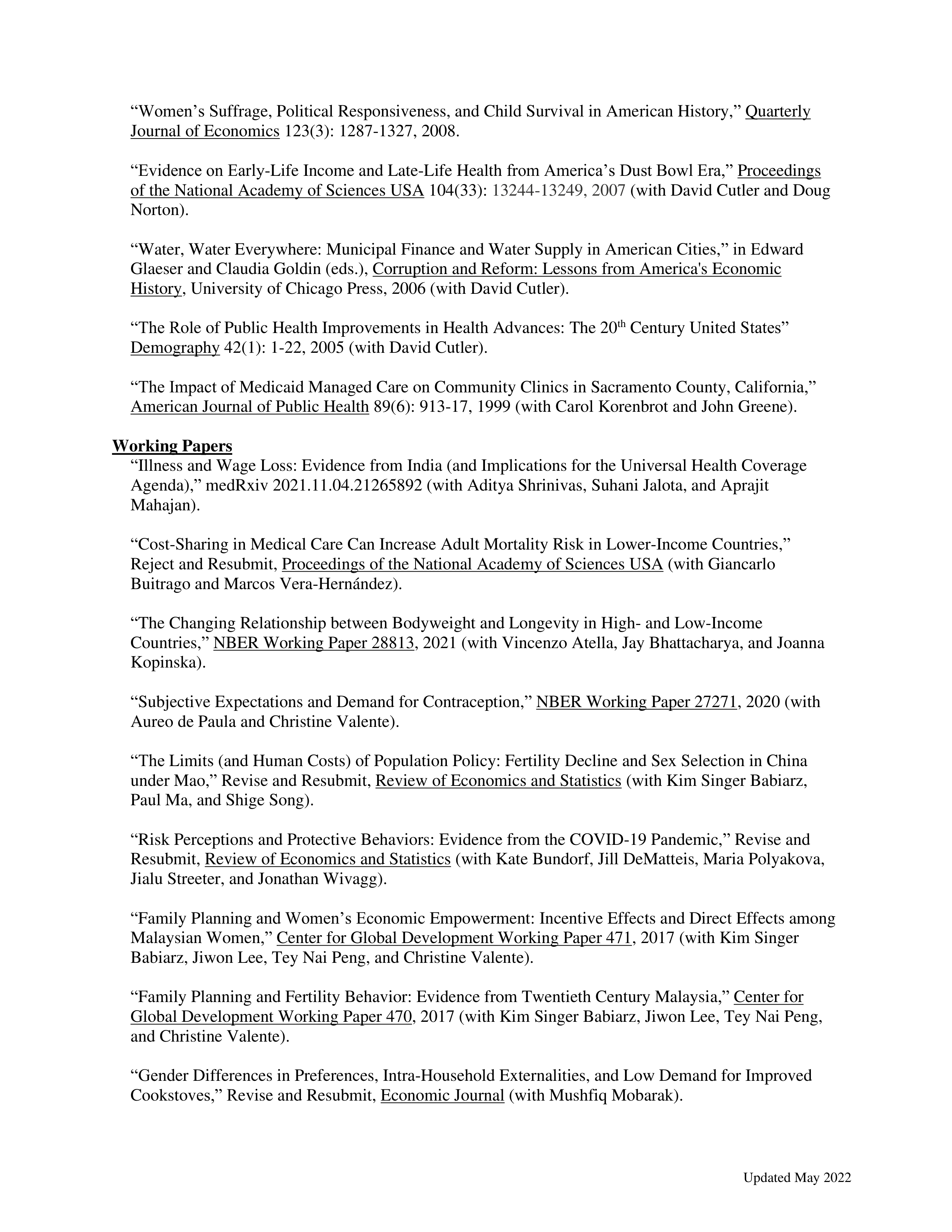 Stanford University Professor Resume — page 5