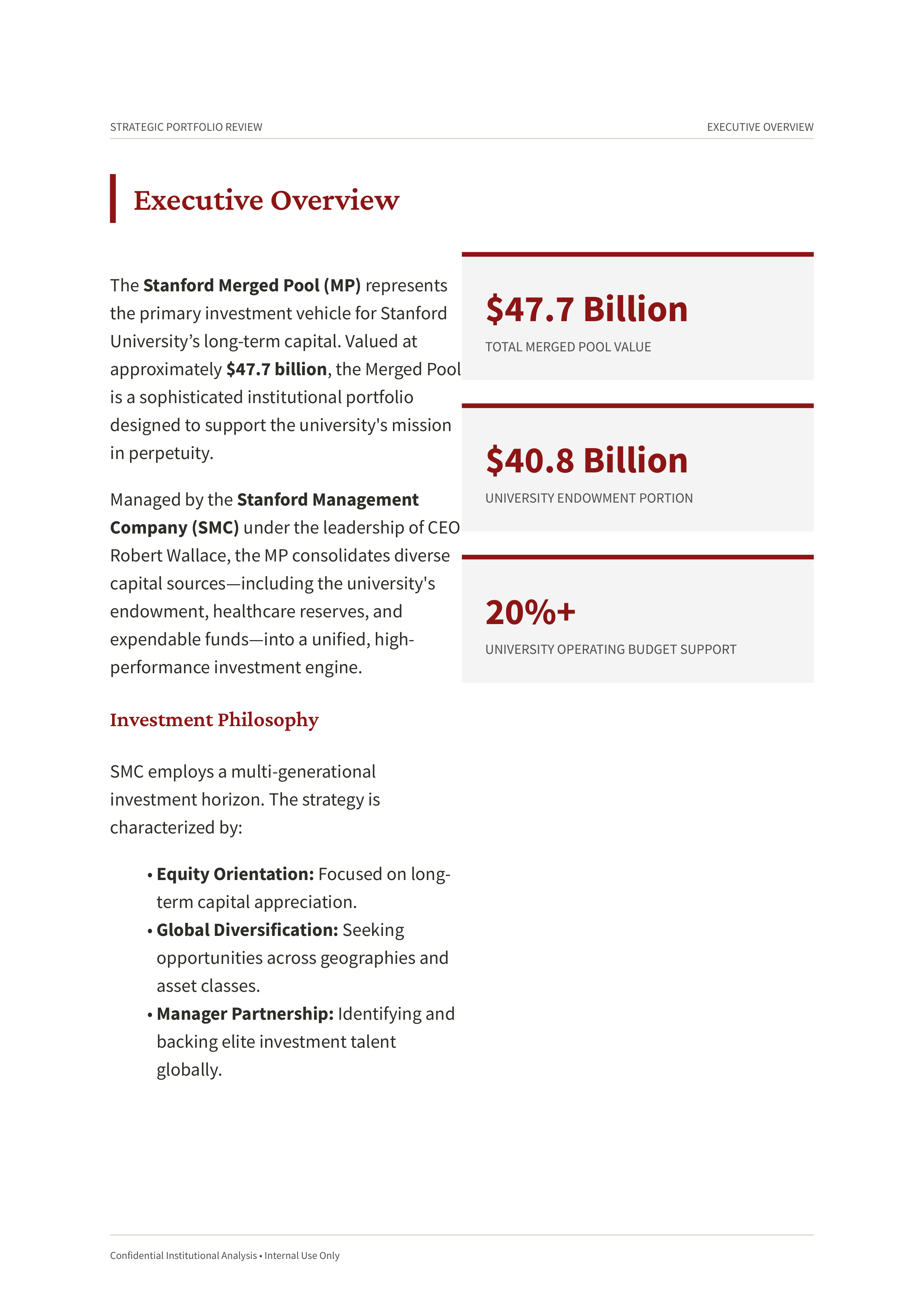 Stanford University Stanford Merged Pool Portfolio — page 2