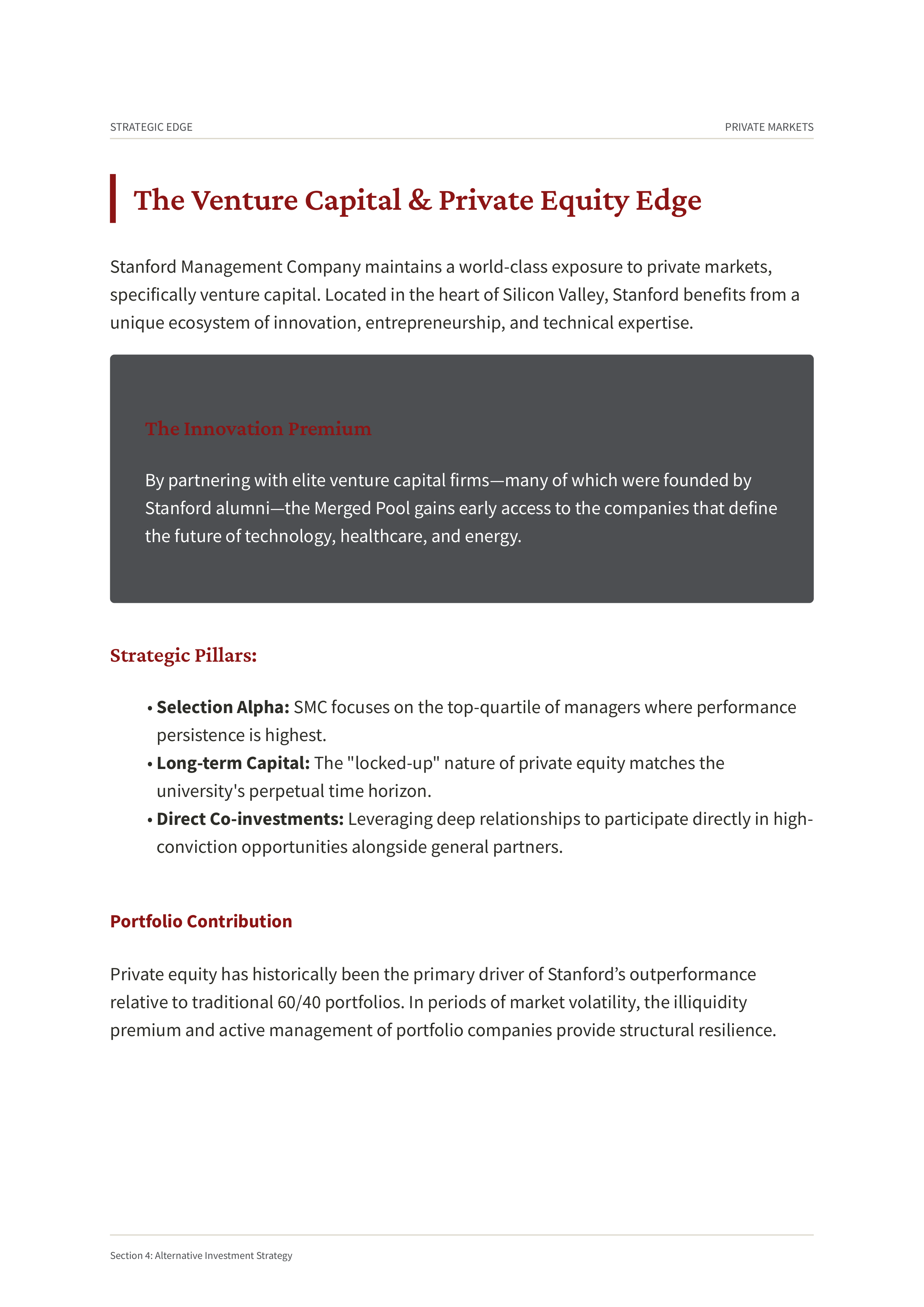 Stanford University Stanford Merged Pool Portfolio — page 5