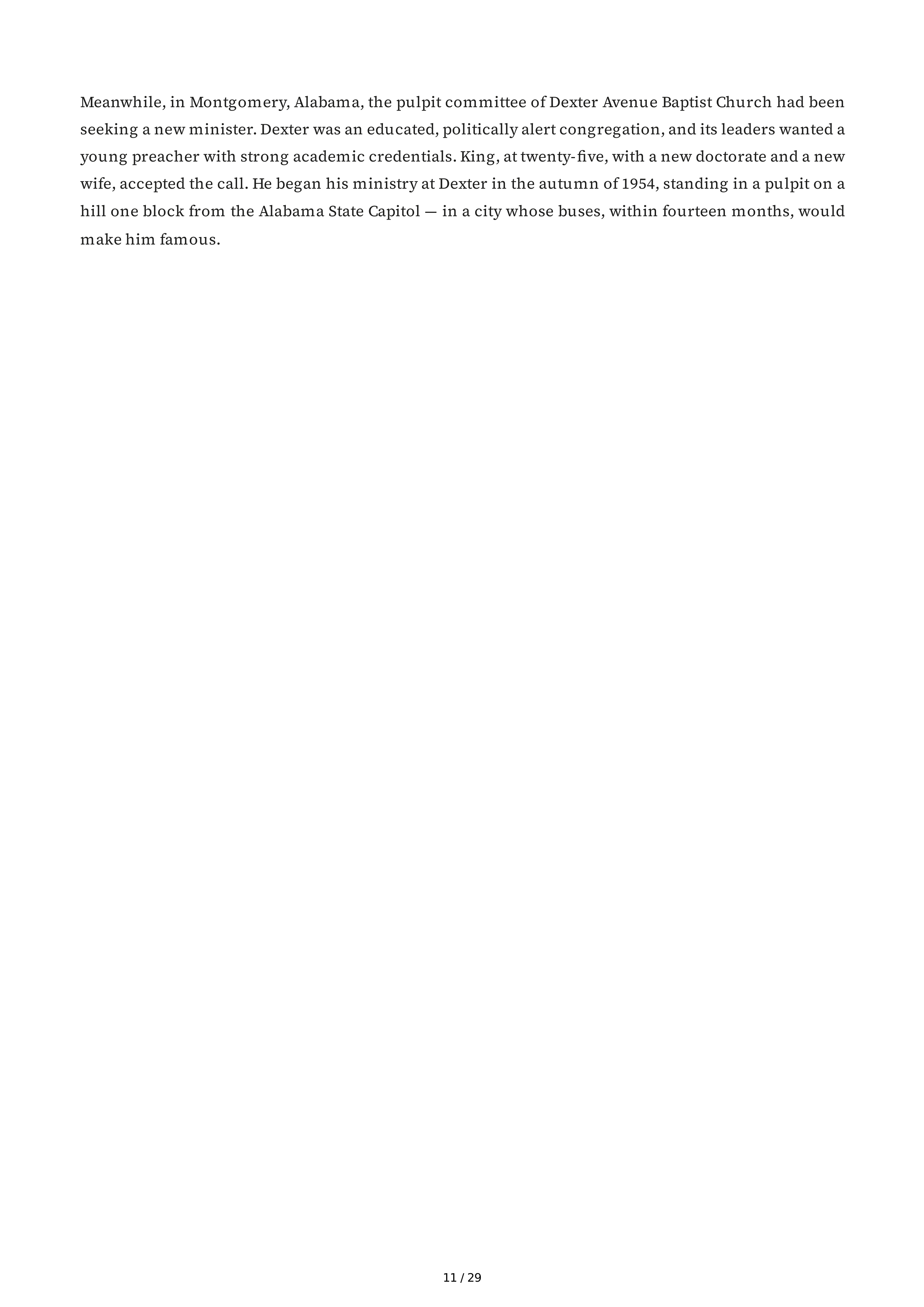 Stanford University Young King The Making of Martin Luther King Jr Biography — page 11