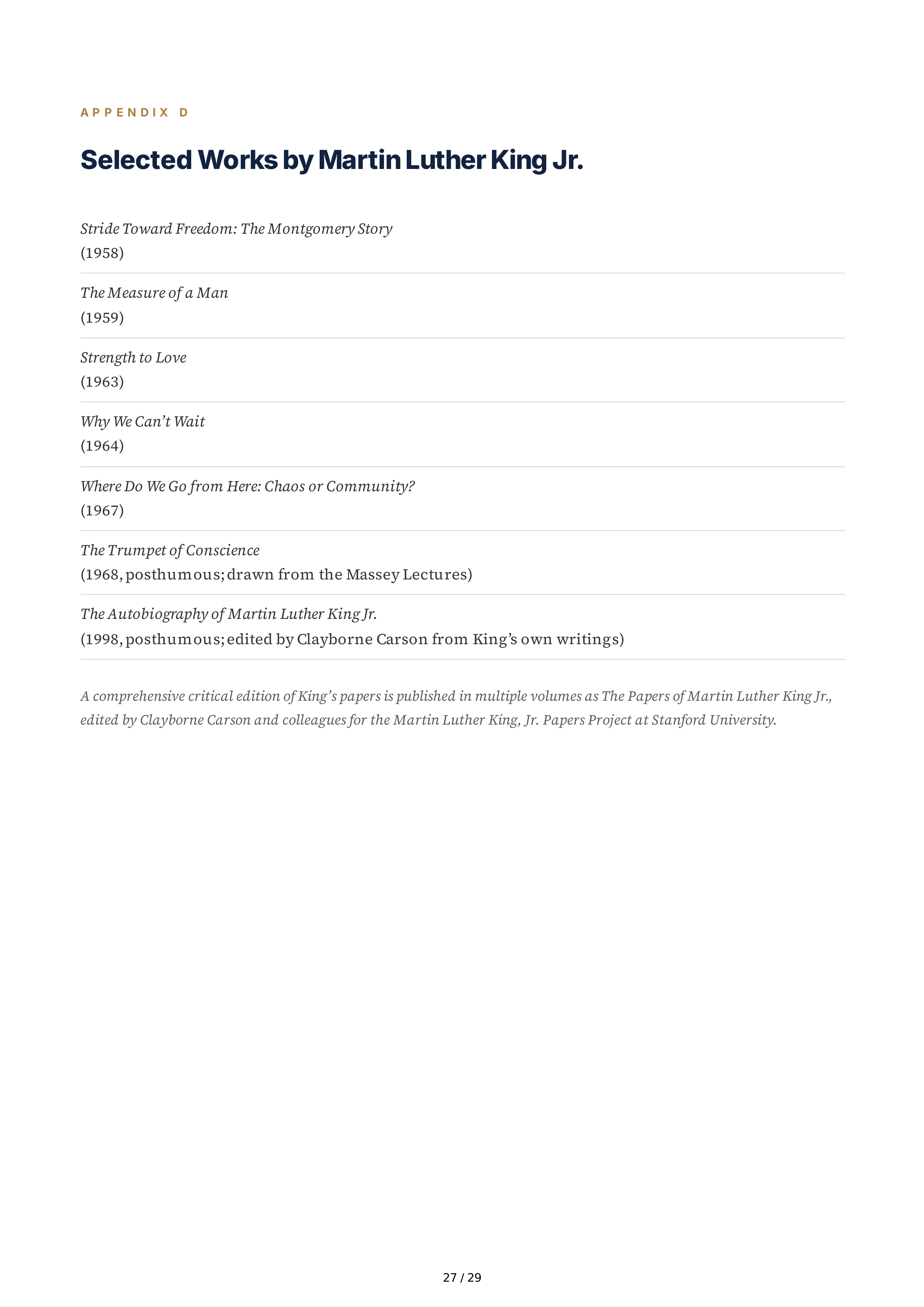 Stanford University Young King The Making of Martin Luther King Jr Biography — page 27