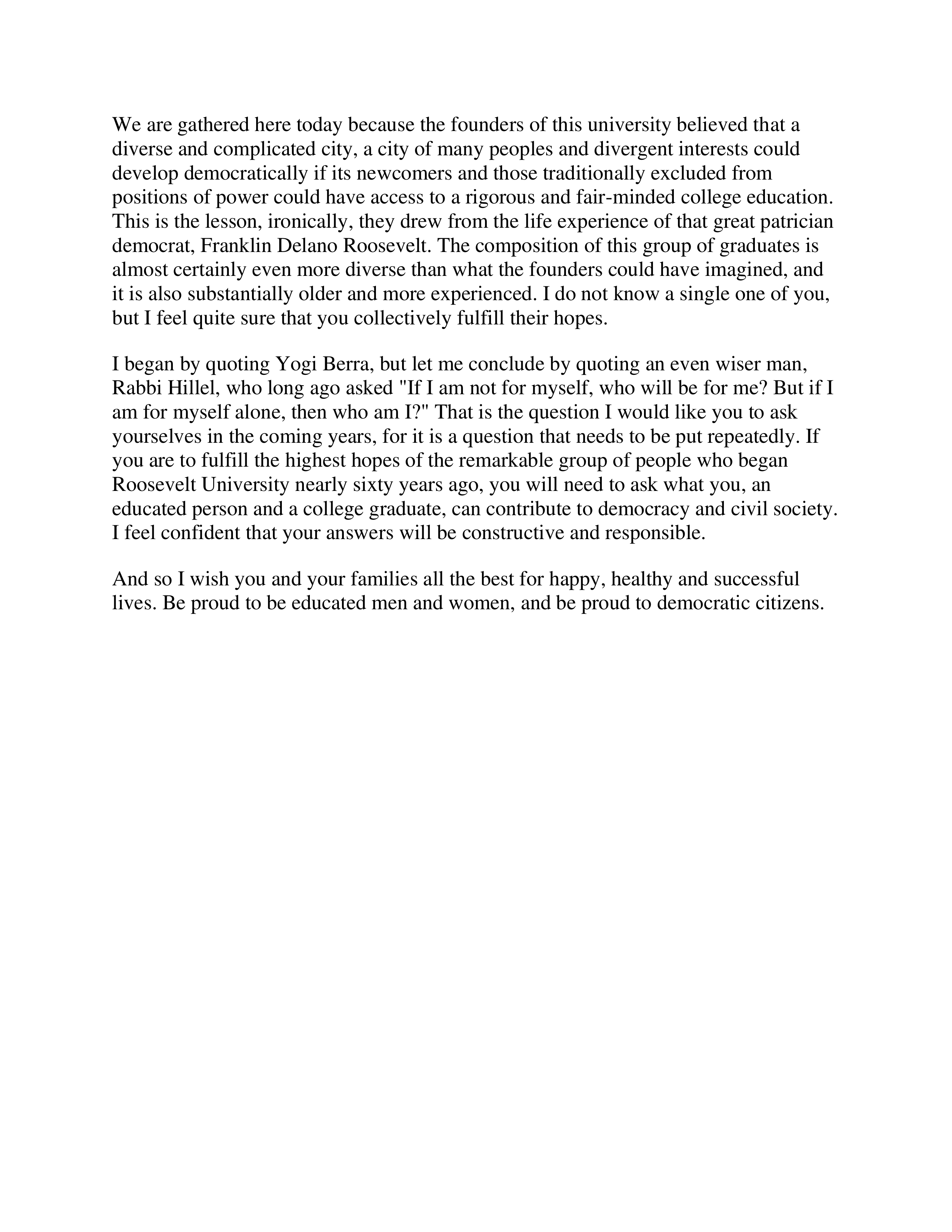 Strong Mindset Examples Stanley Katz Commencement Speech – AI Commencement Speech Generator ...