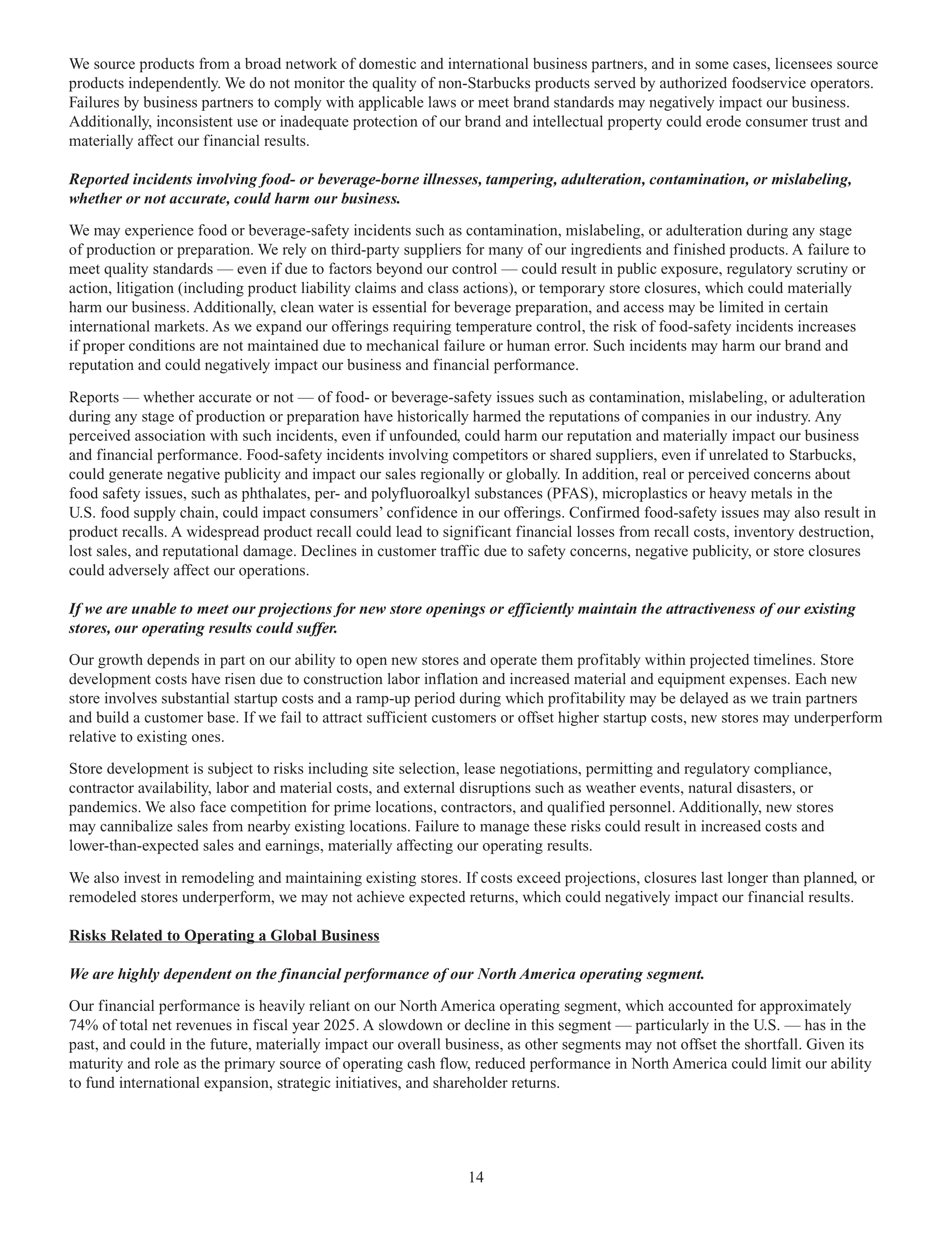 Starbucks Annual Report — page 17