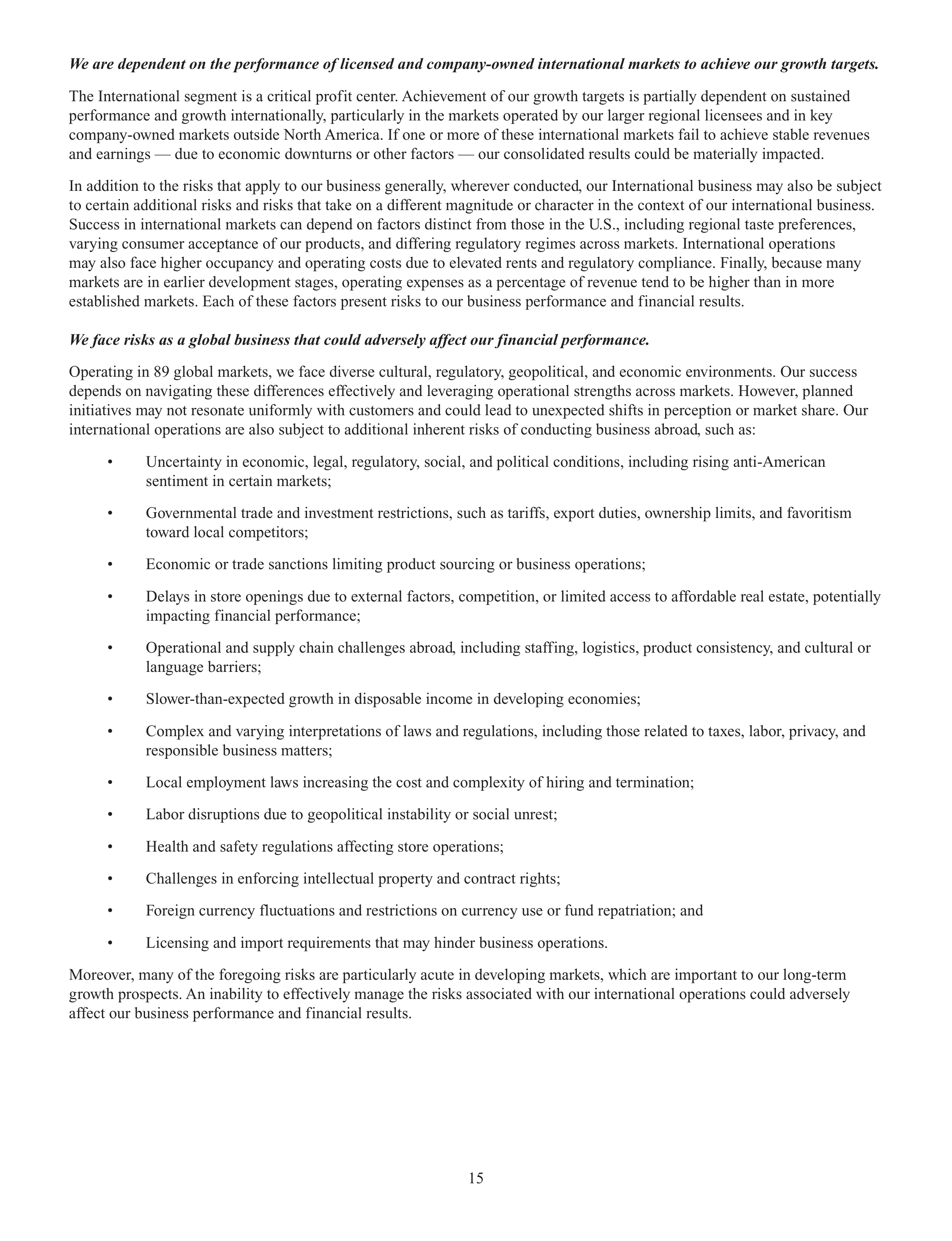 Starbucks Annual Report — page 18