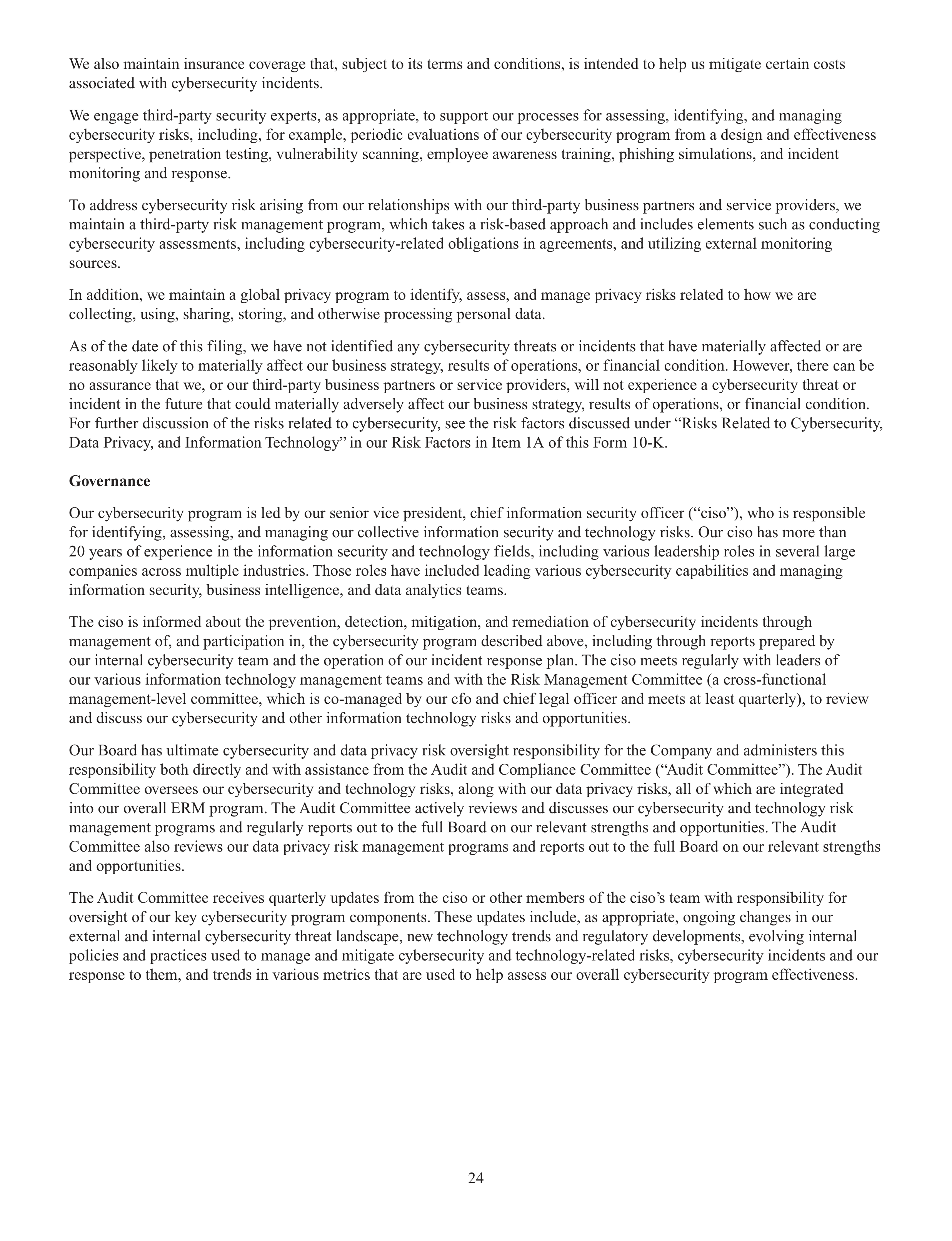 Starbucks Annual Report — page 27