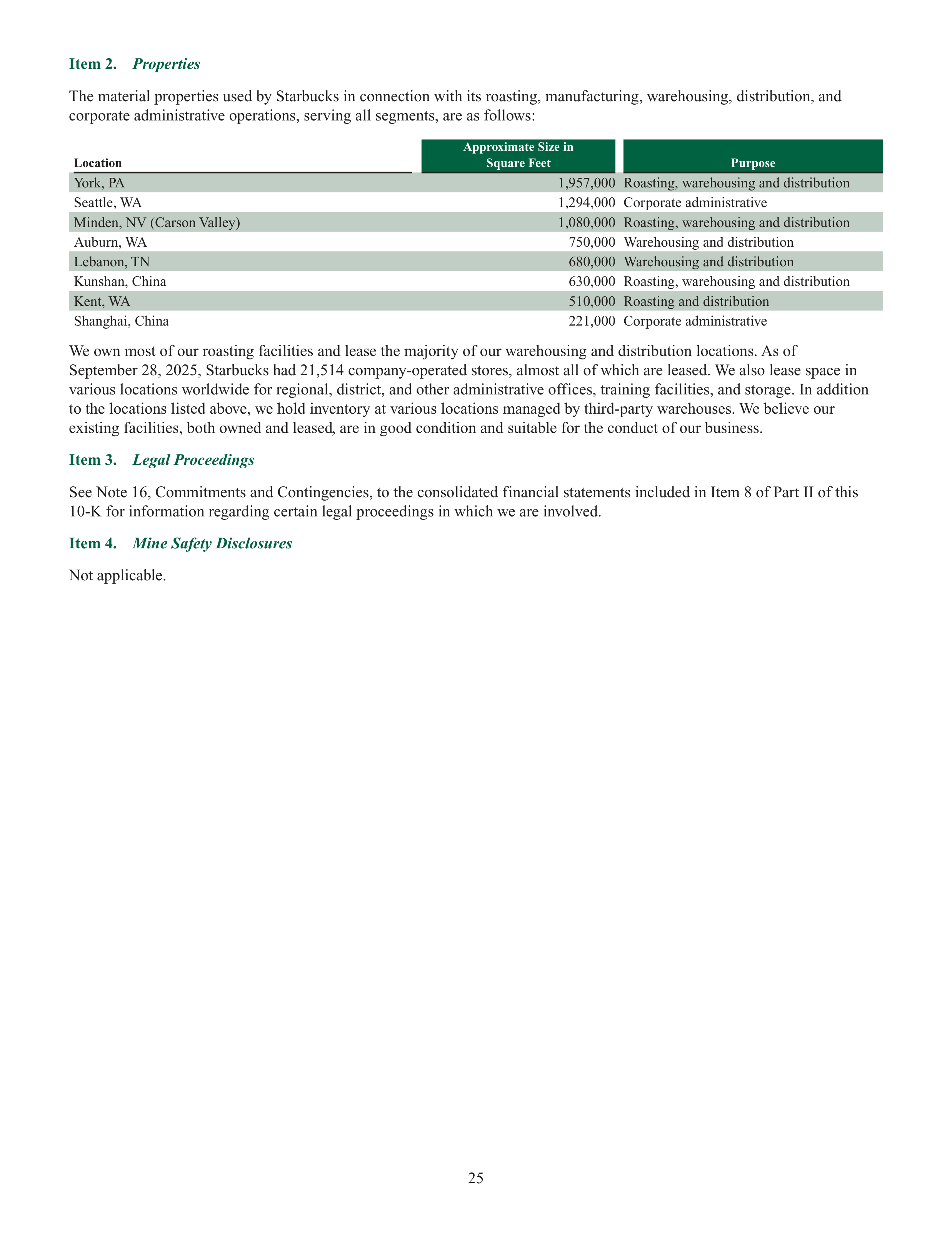 Starbucks Annual Report — page 28