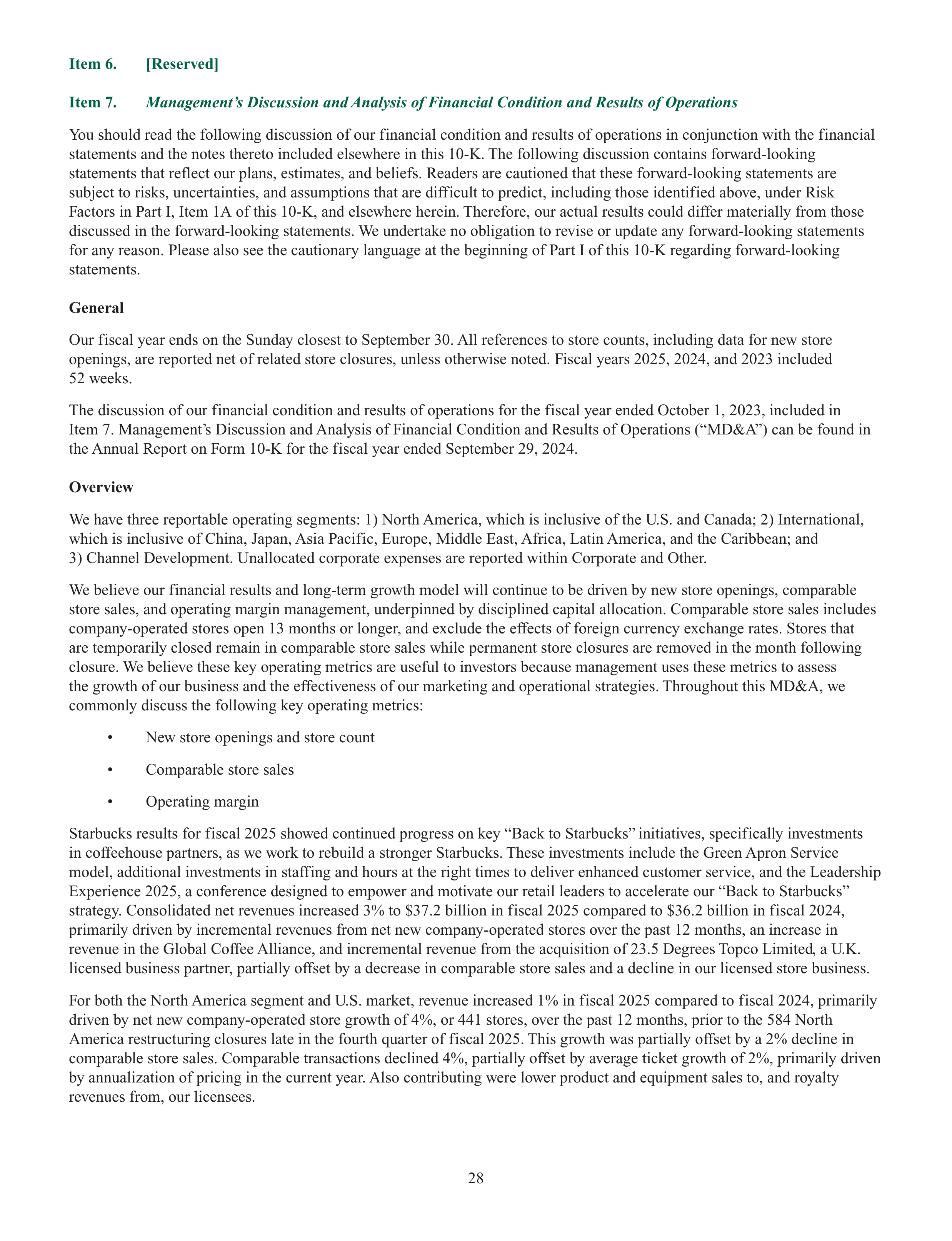 Starbucks Annual Report — page 31